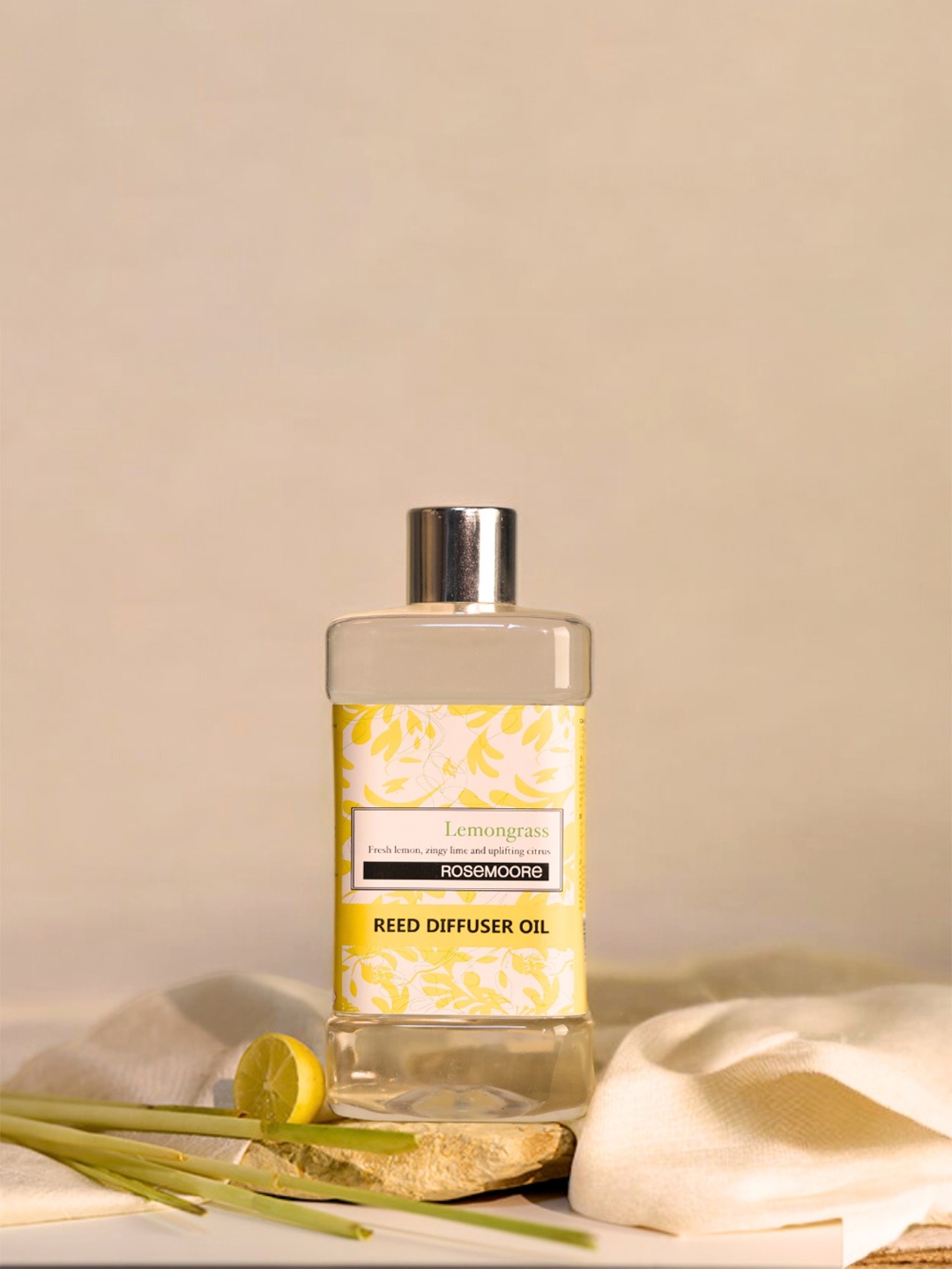 

Rosemoore Lemongrass Reed Diffuser Refill Aroma Oil 1Ltr, Transparent