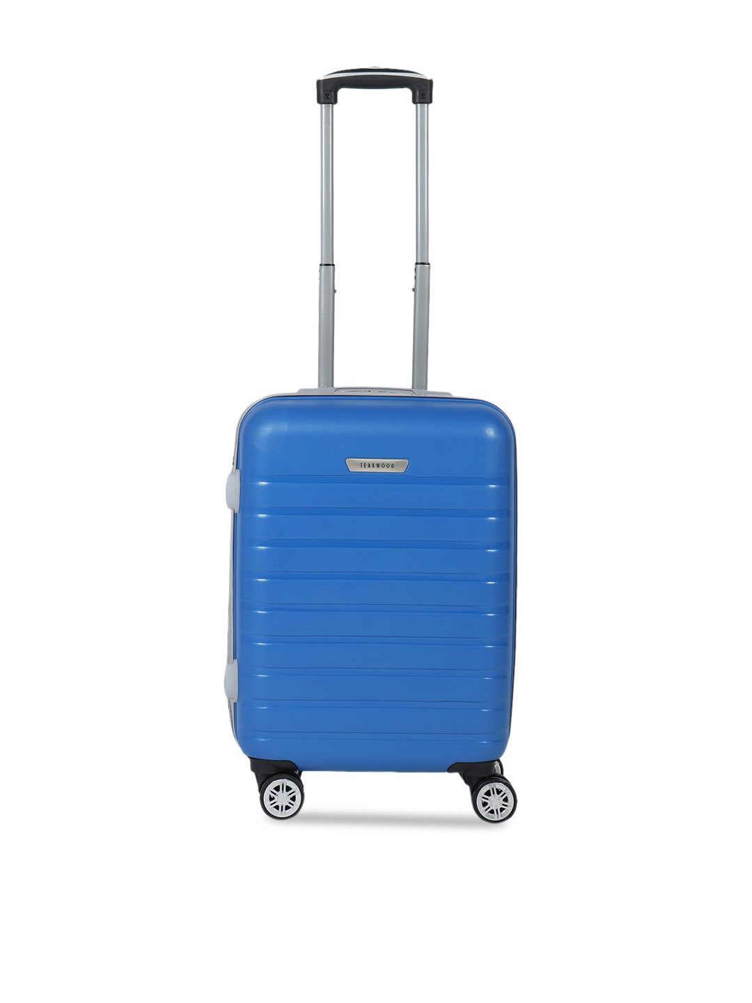 

Teakwood Leathers Blue Textured Hard-Sided Cabin Trolley Suitcase