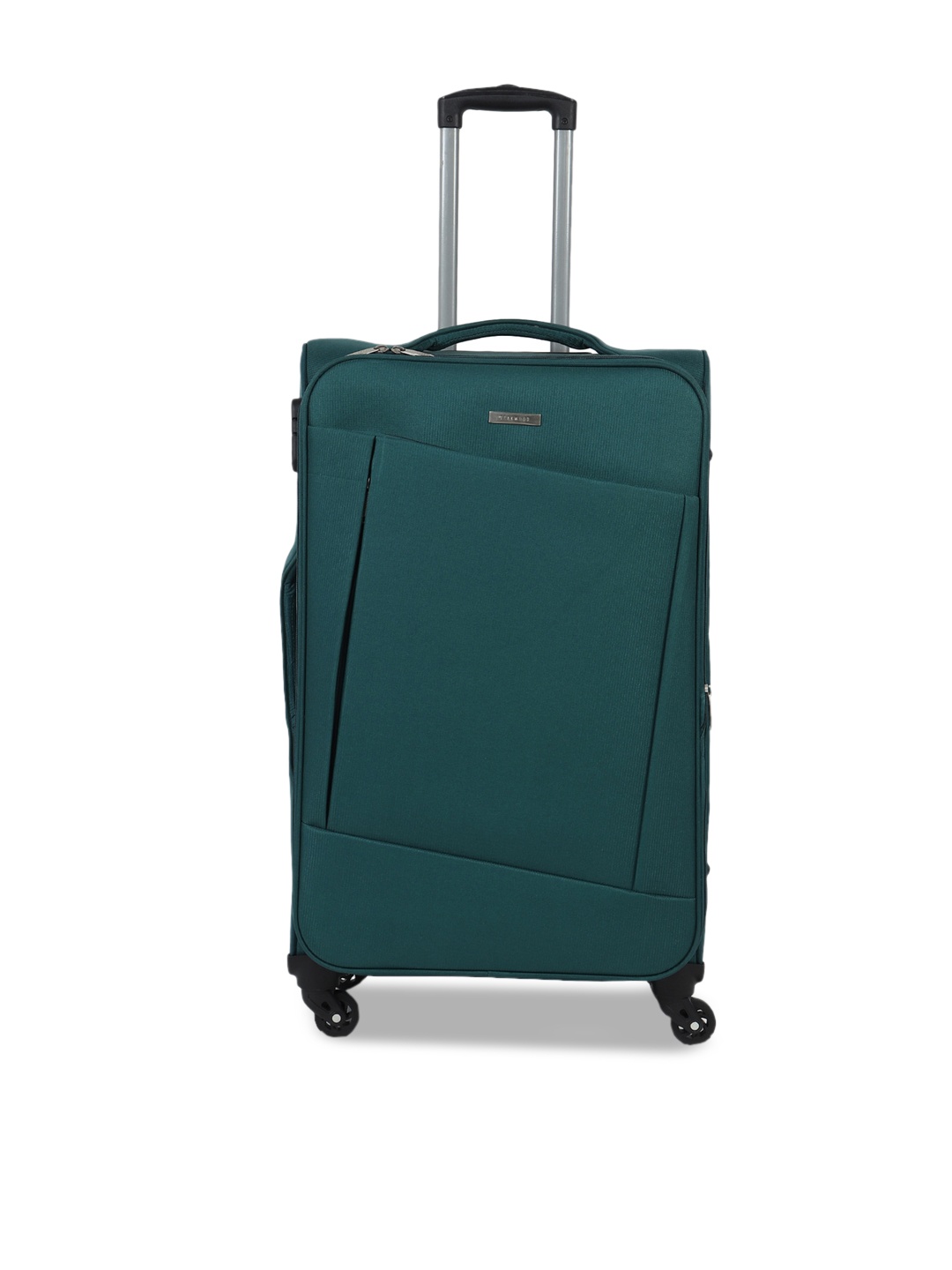 

Teakwood Leathers Teal Green Textured Soft-Sided Cabin Trolley Suitcase