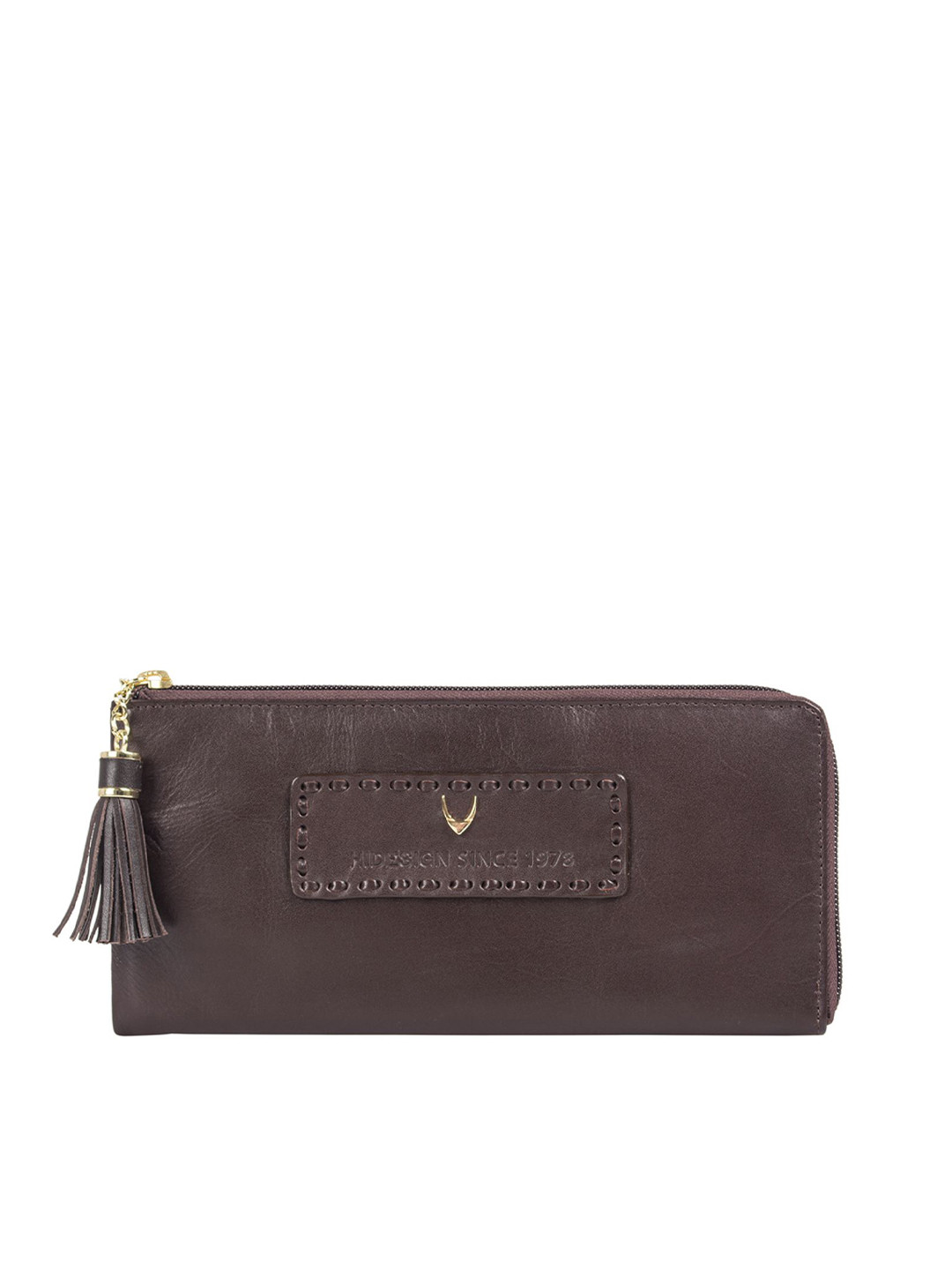 

Hidesign Brown Purse Clutch With Tassel