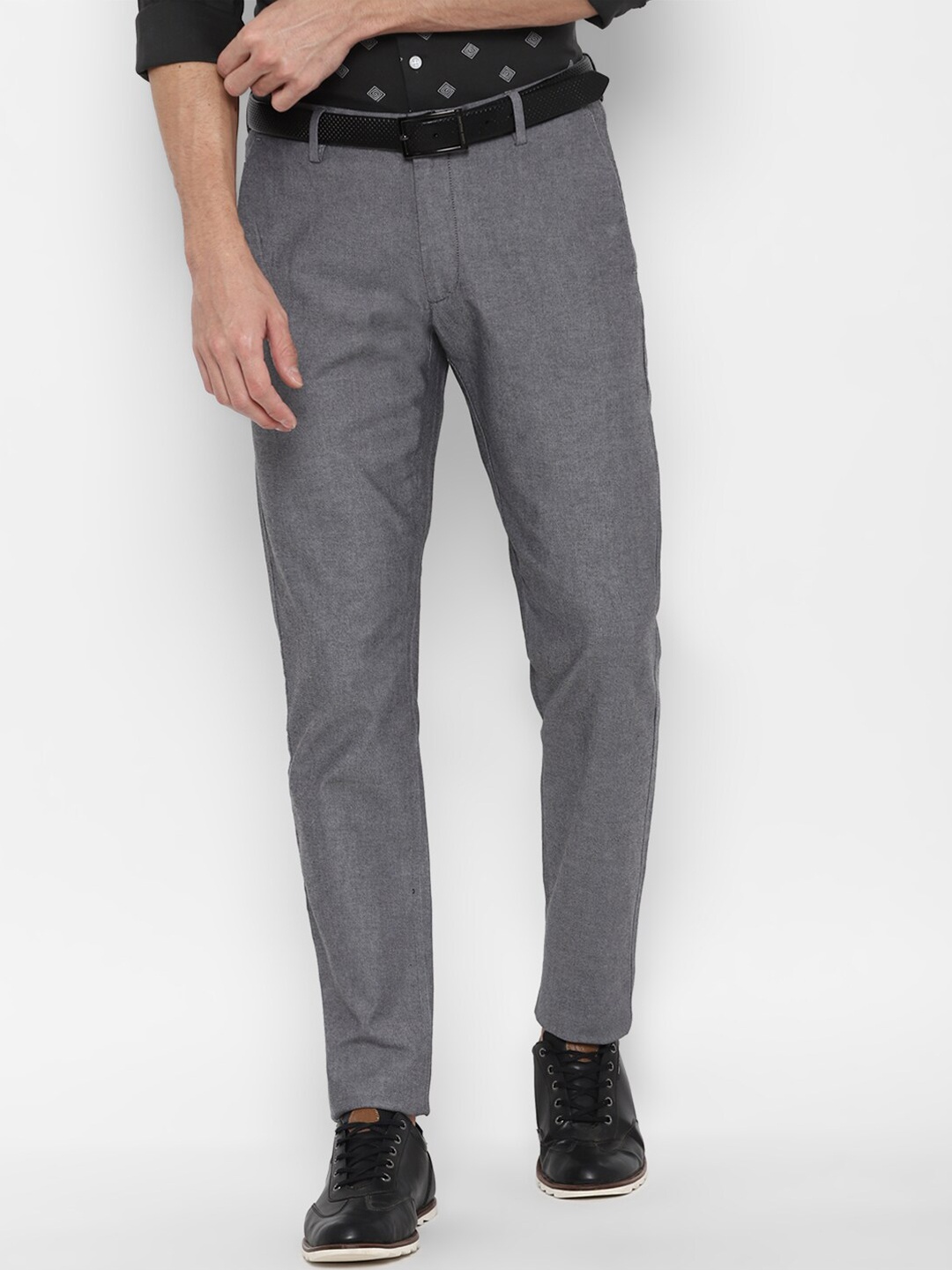 

Allen Solly Men Grey Slim Fit Chinos Trousers