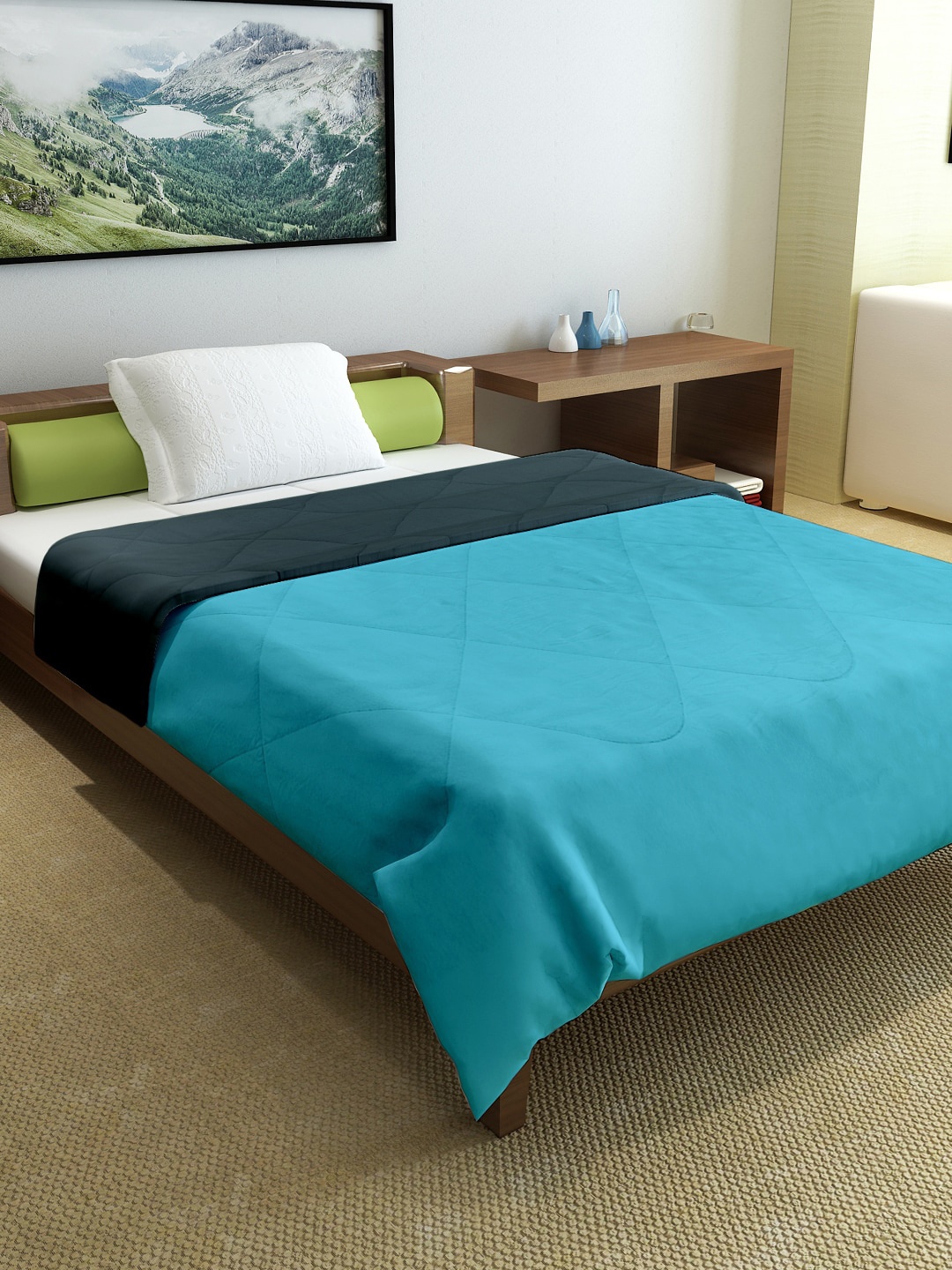 

Divine Casa Blue Mild Winter 150 GSM Single Bed Comforter