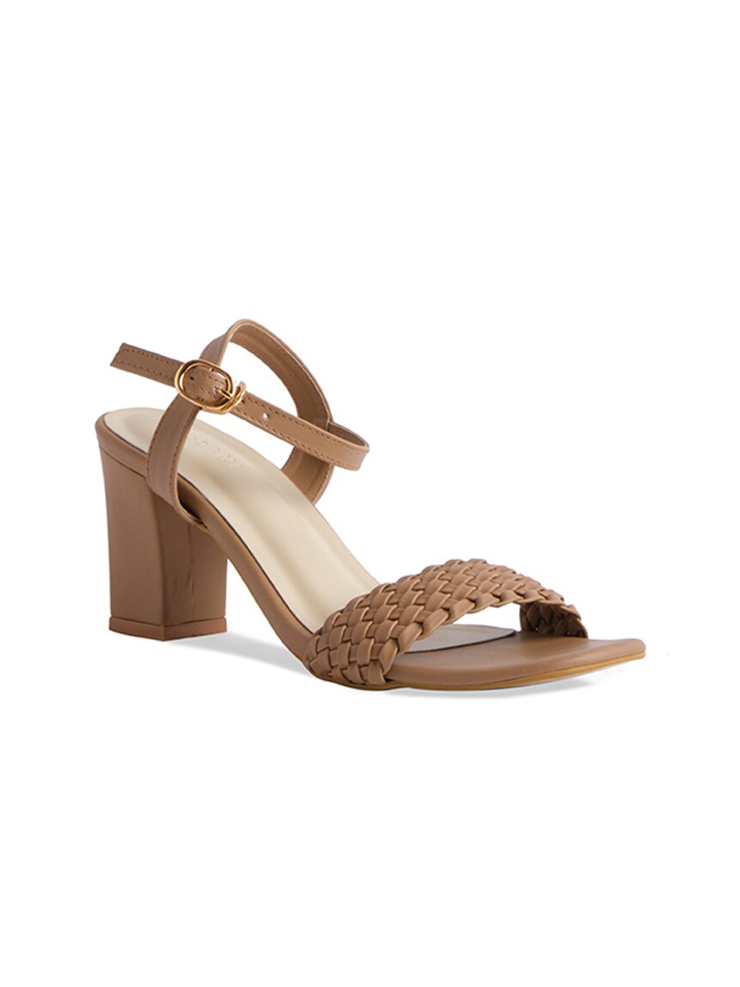 

ERIDANI Women Brown Block Sandals