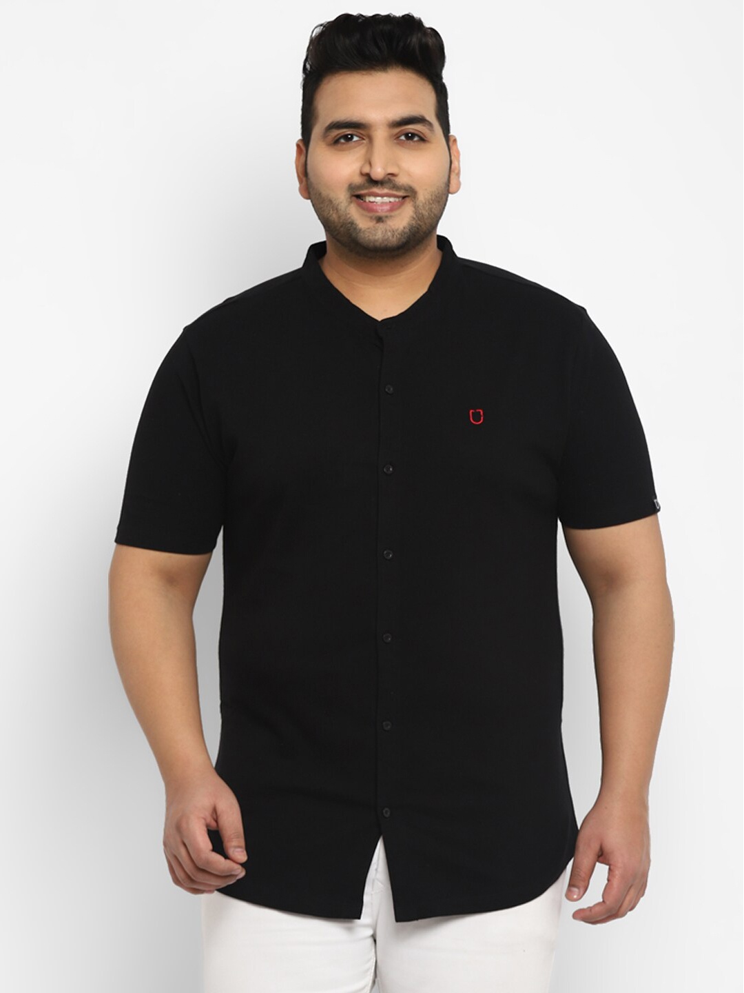

Urbano Plus Men Black Casual Shirt