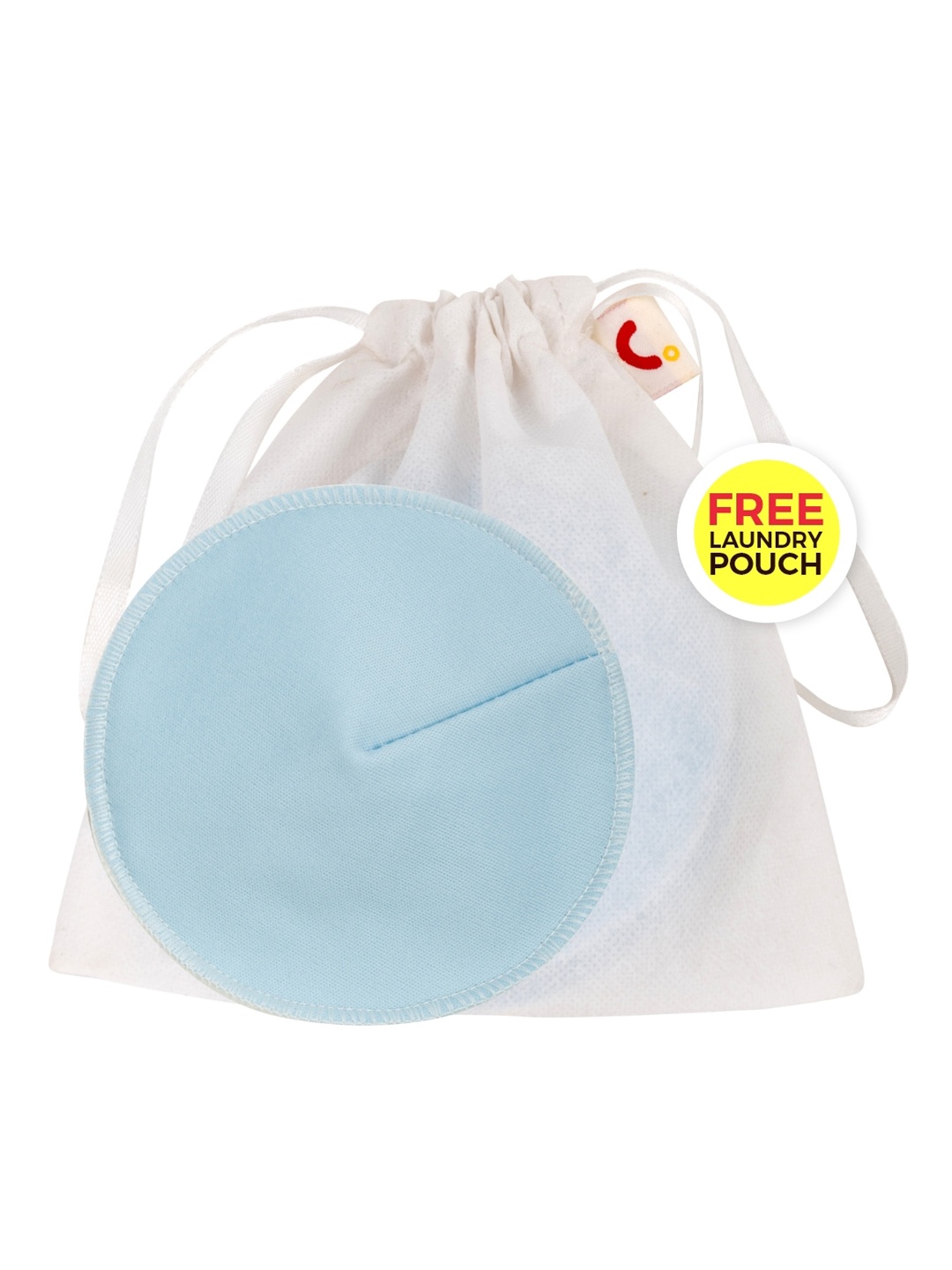 

MYLO ESSENTIALS Reusable Washable Nursing/Breast Feeding Pads - Blue - 2 Pcs