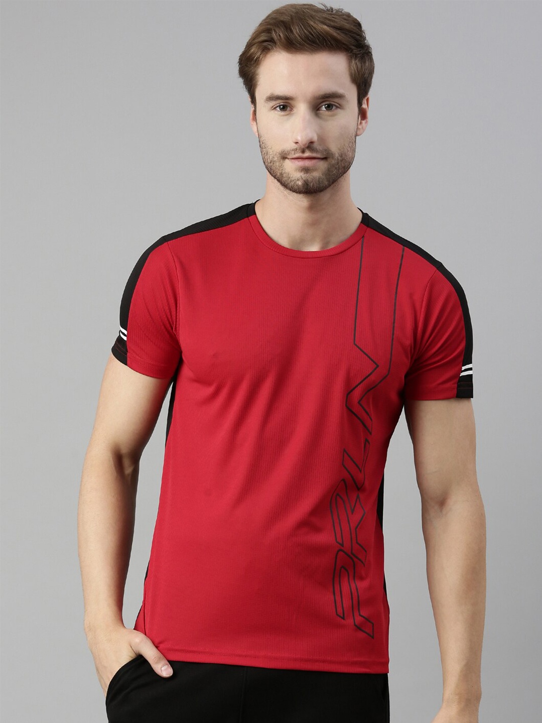 

Proline Active Men Red Typography Printed T-shirt
