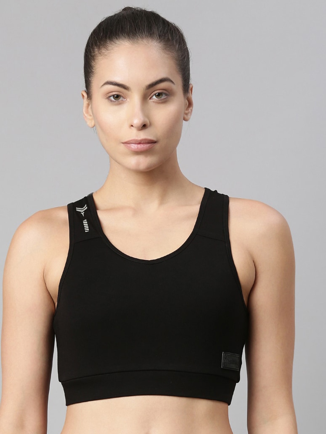 

FILA Women Black Non Wired Workout Bra