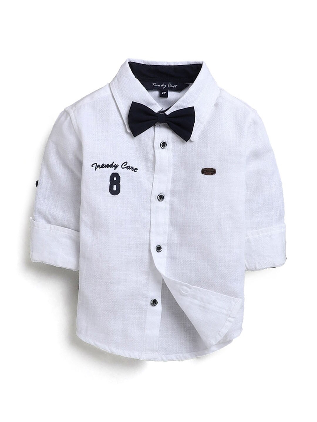 

Hopscotch Boys White Regular Fit Cotton Casual Shirt