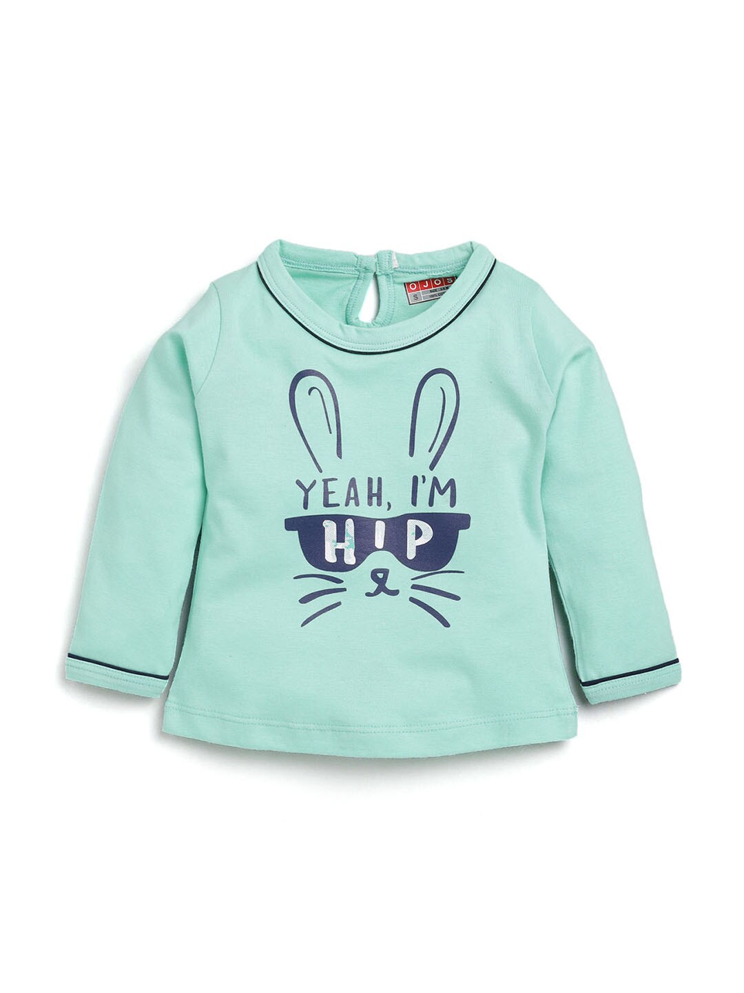 

Hopscotch Girls Blue Printed T-shirt