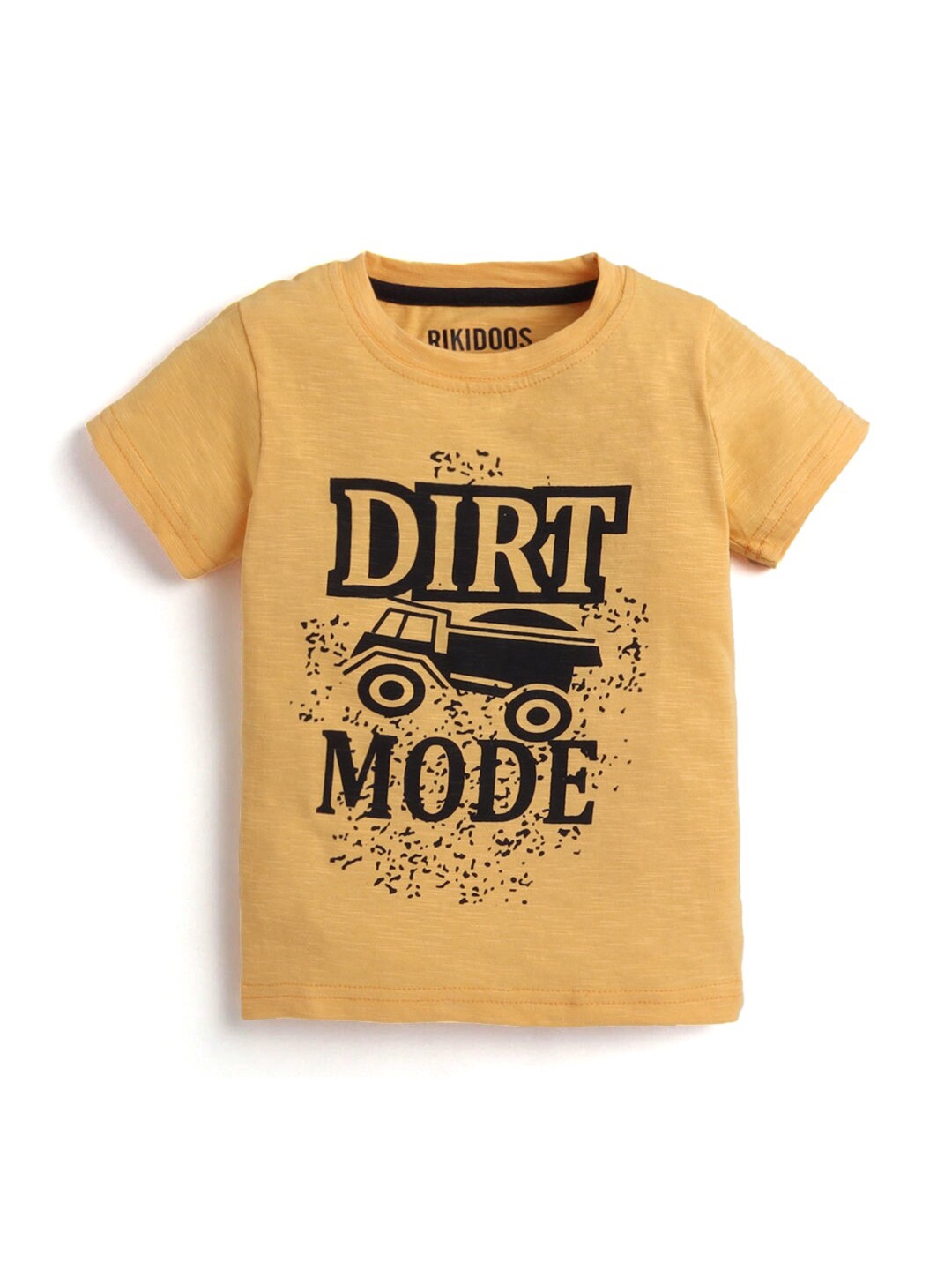 

Hopscotch Boys Gold-Toned Printed T-shirt