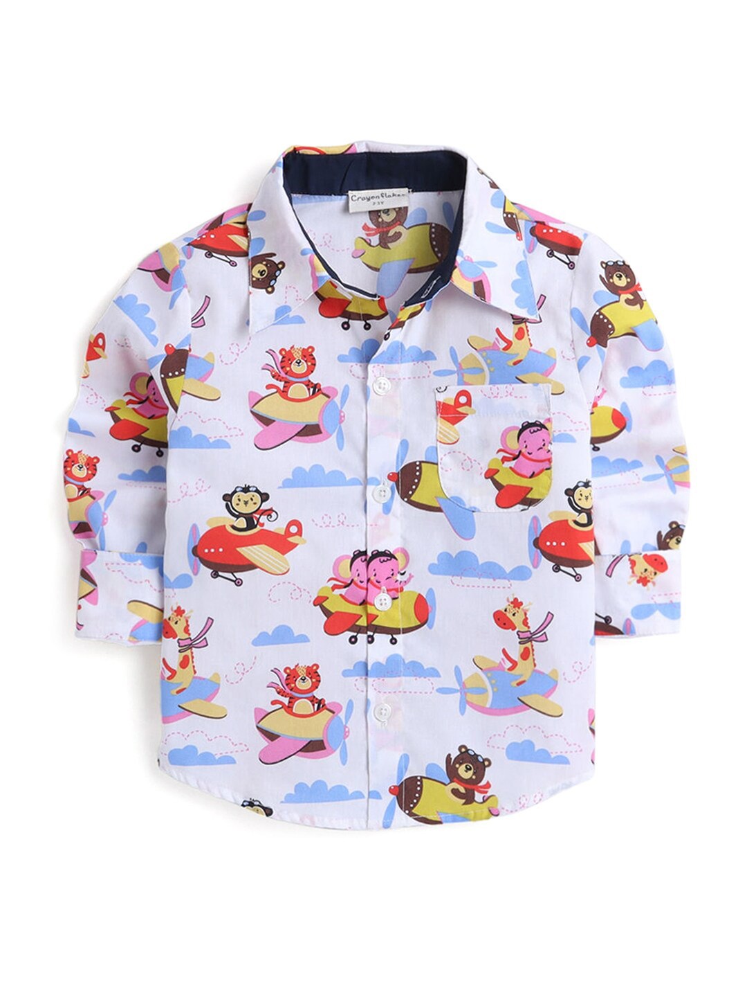 

Hopscotch Boys Multicoloured Printed Casual Shirt, Multi