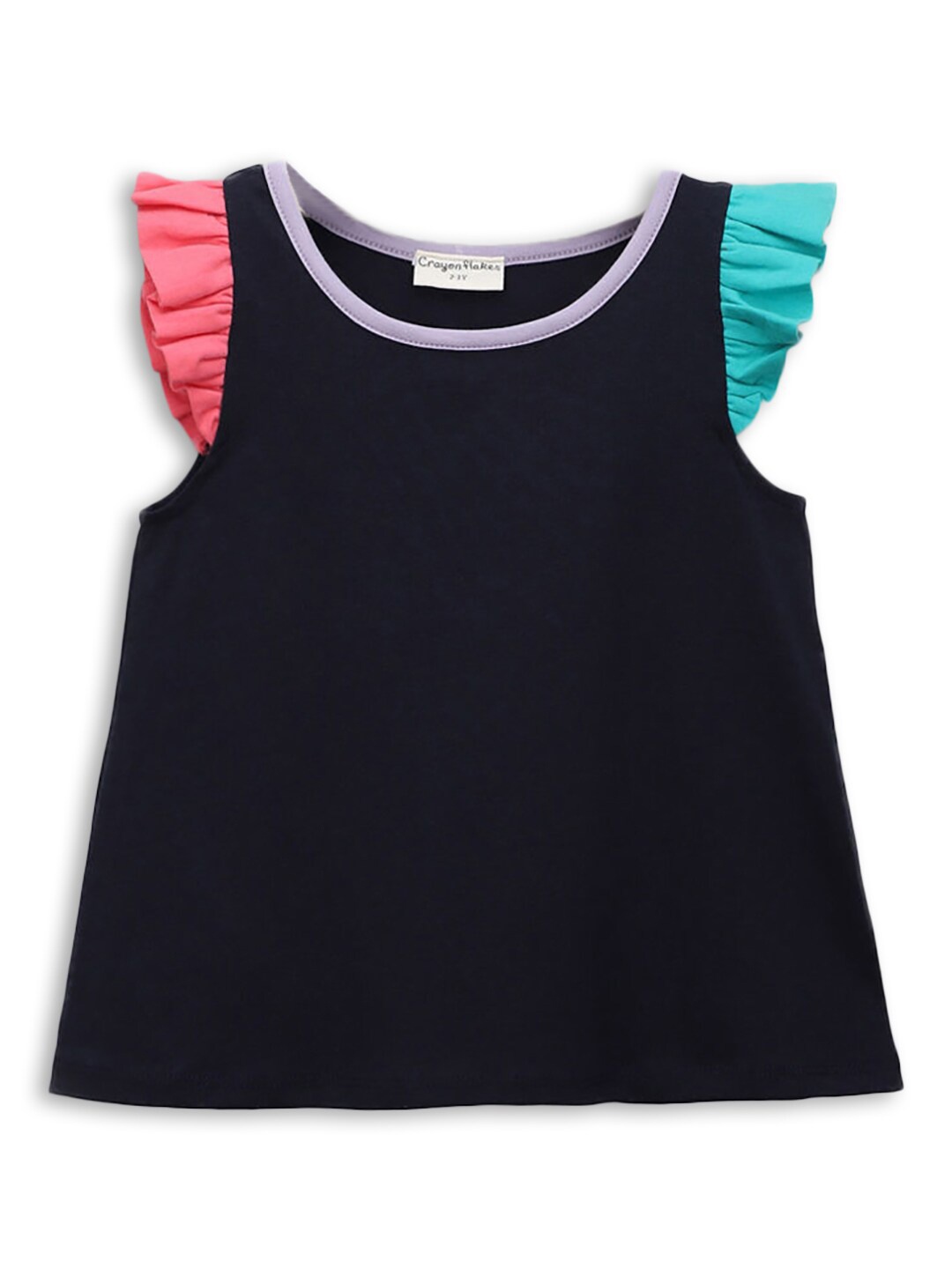 

Hopscotch Girls Navy Blue T-shirt 95% Cotton