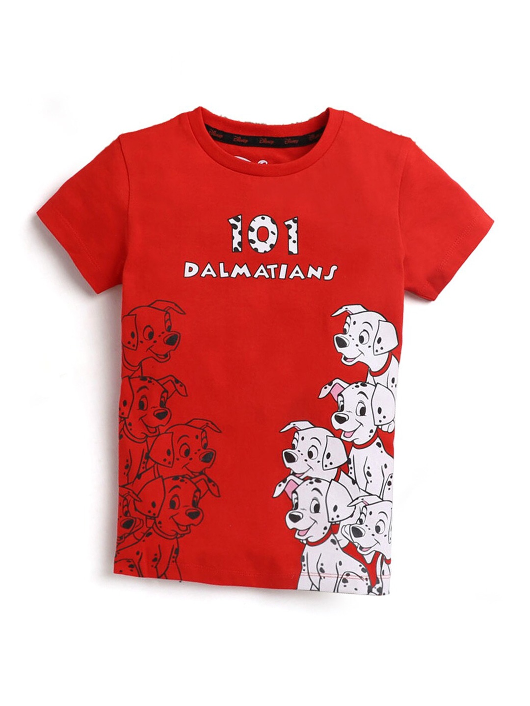 

Hopscotch Girls Red & White Printed T-shirt