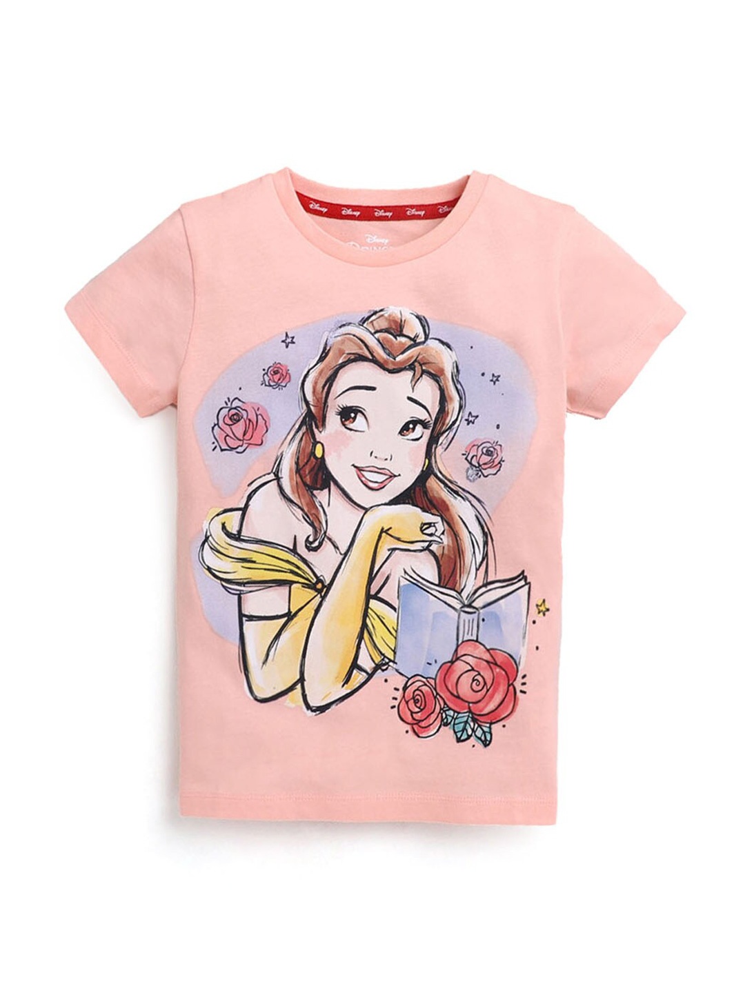

Hopscotch Girls Pink Printed T-shirt