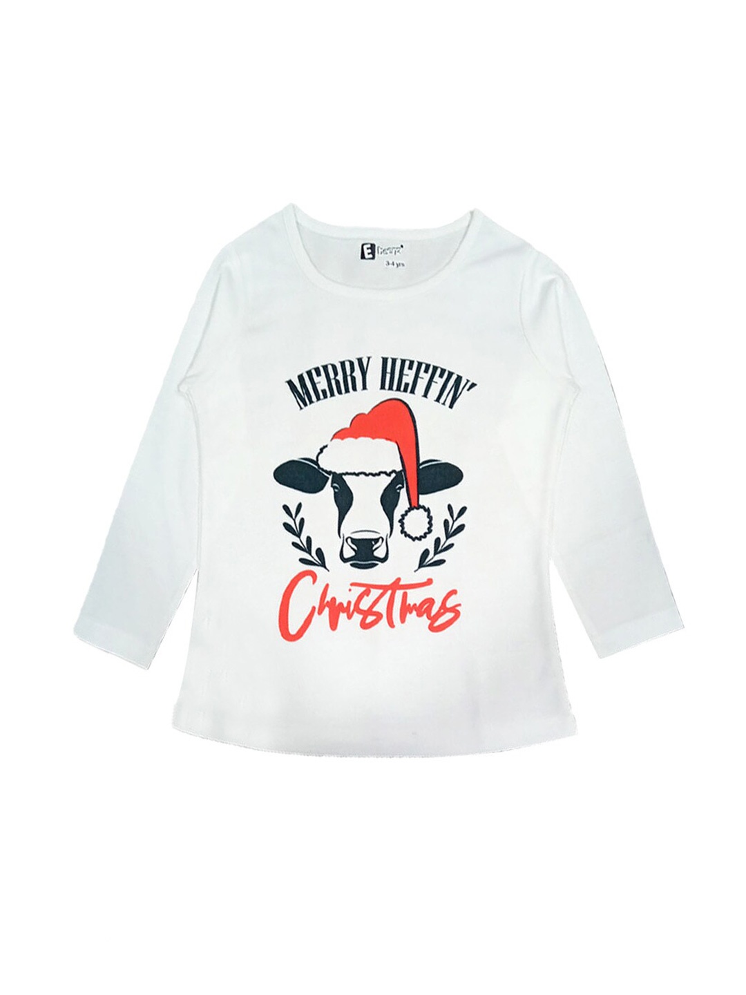 

Hopscotch Girls White Printed T-shirt