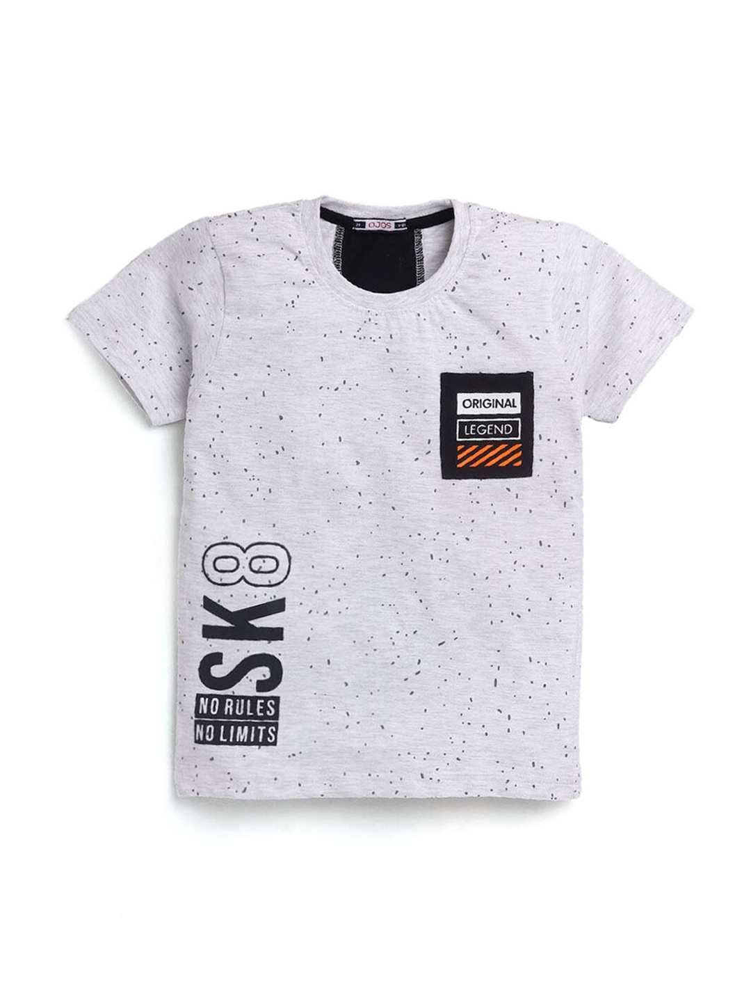 

Hopscotch Boys Grey Printed T-shirt