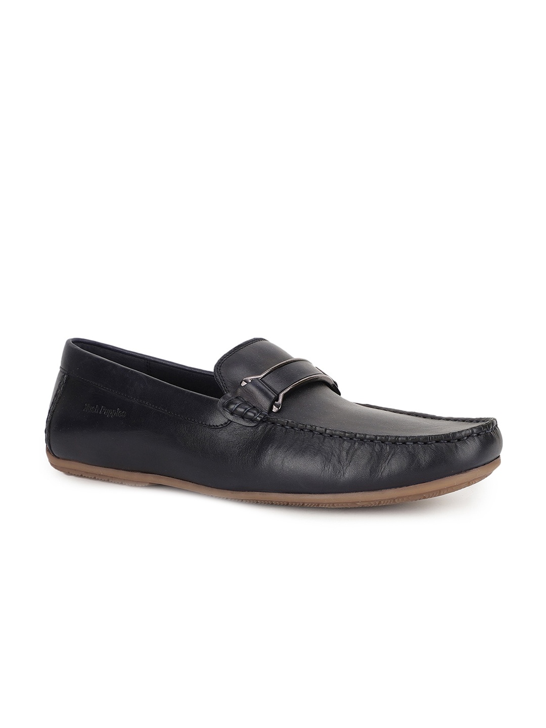 

Hush Puppies Men Navy Blue Leather Loafers
