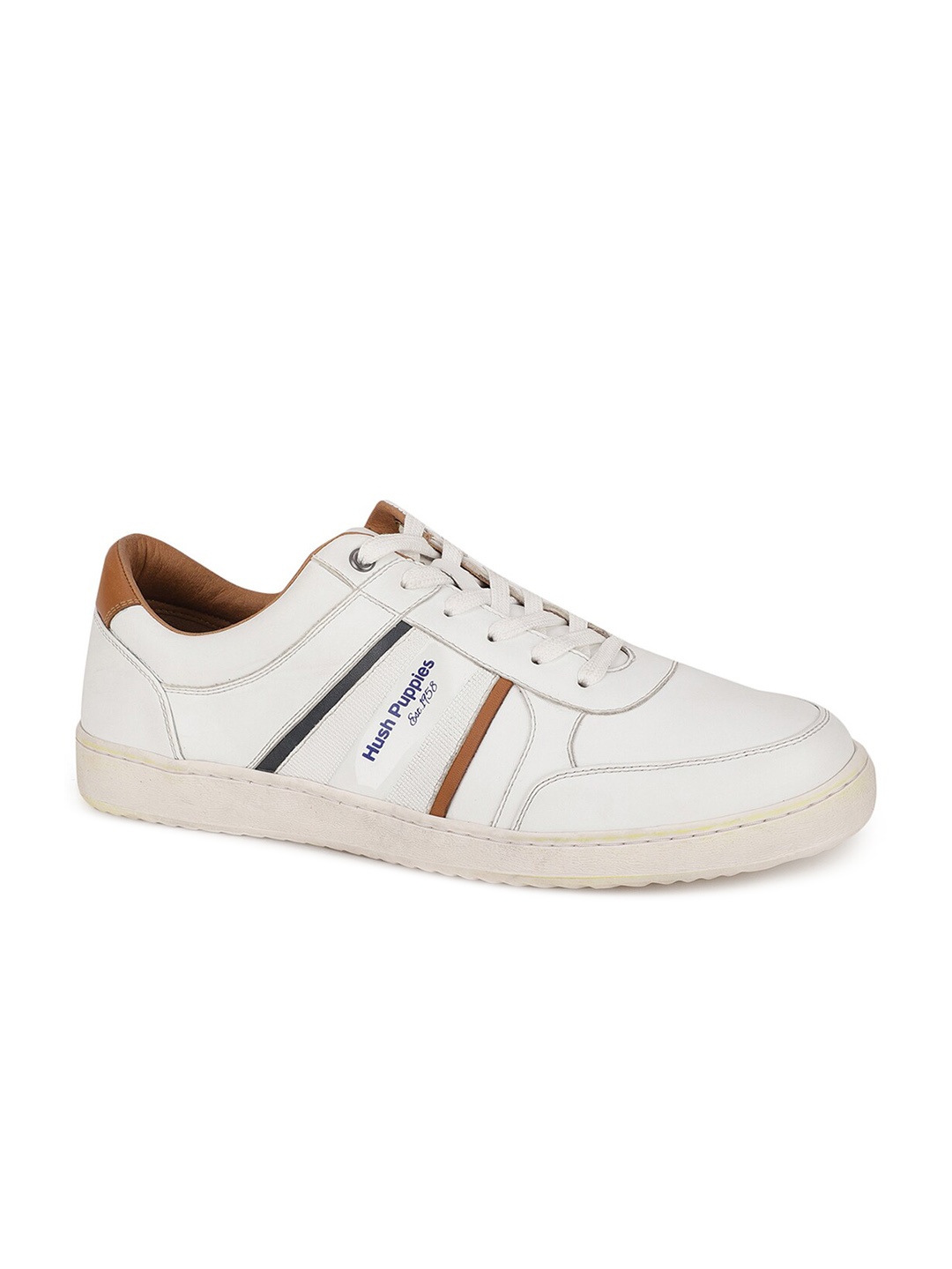 

Hush Puppies Men White Striped Sneakers