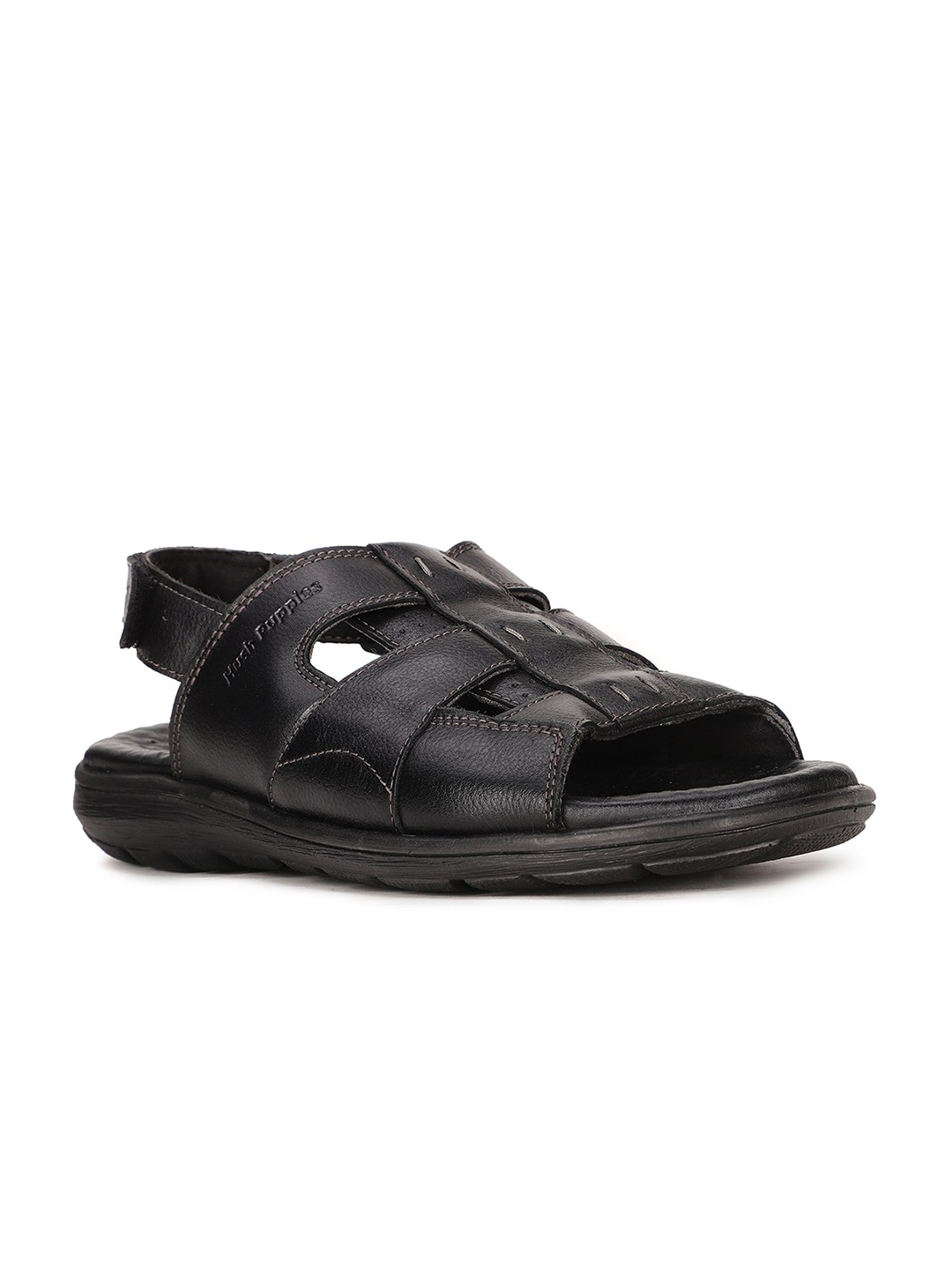 

Hush Puppies Men Black Comfort Sandals