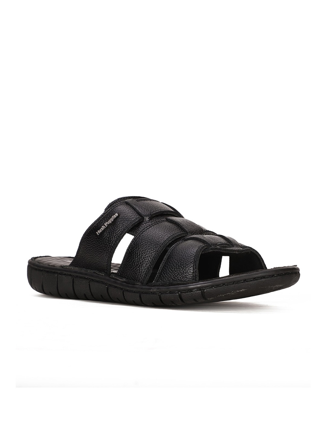 

Hush Puppies Men Black Comfort Sandals