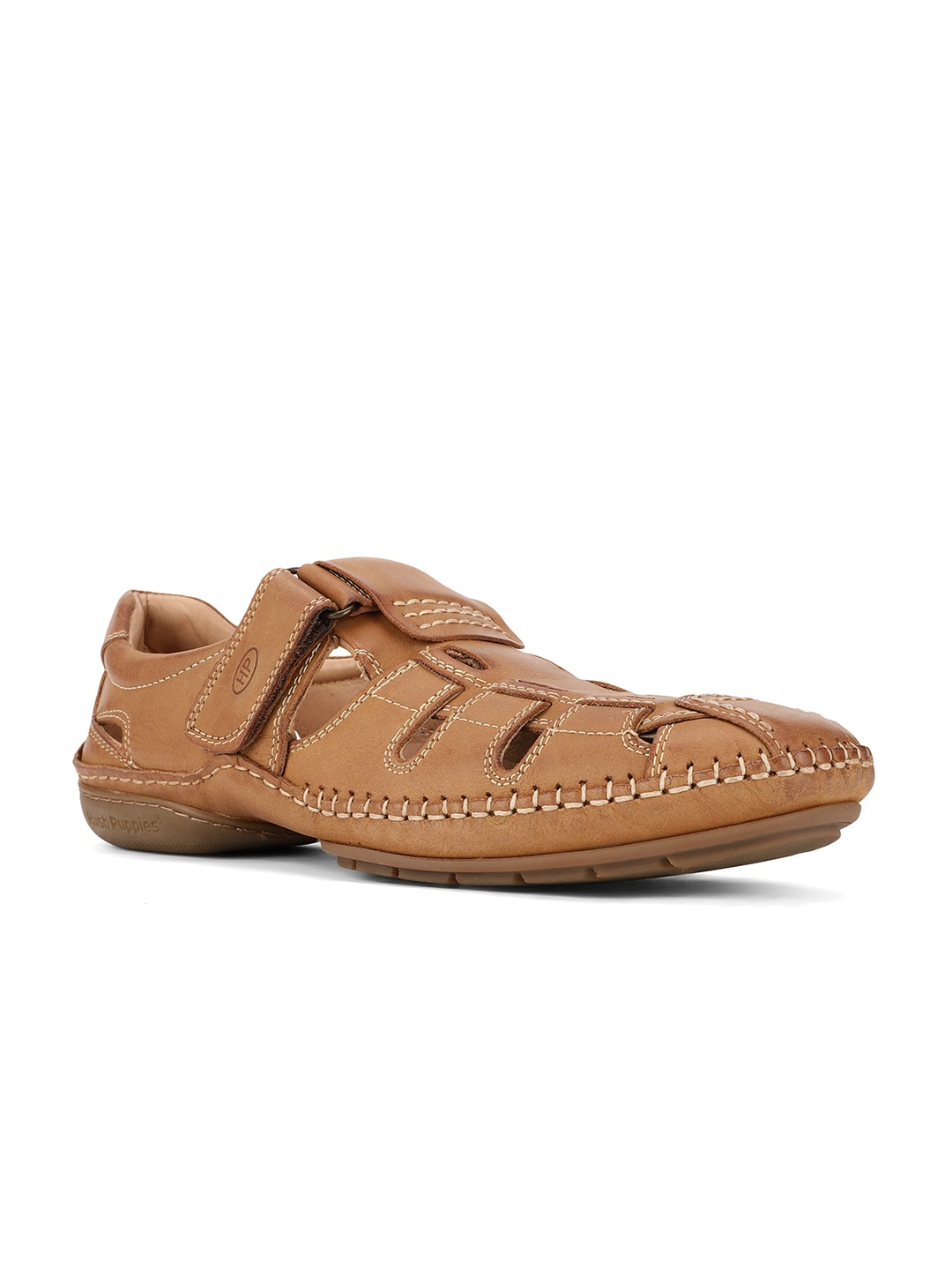 

Hush Puppies Men Tan Shoe-Style Sandals