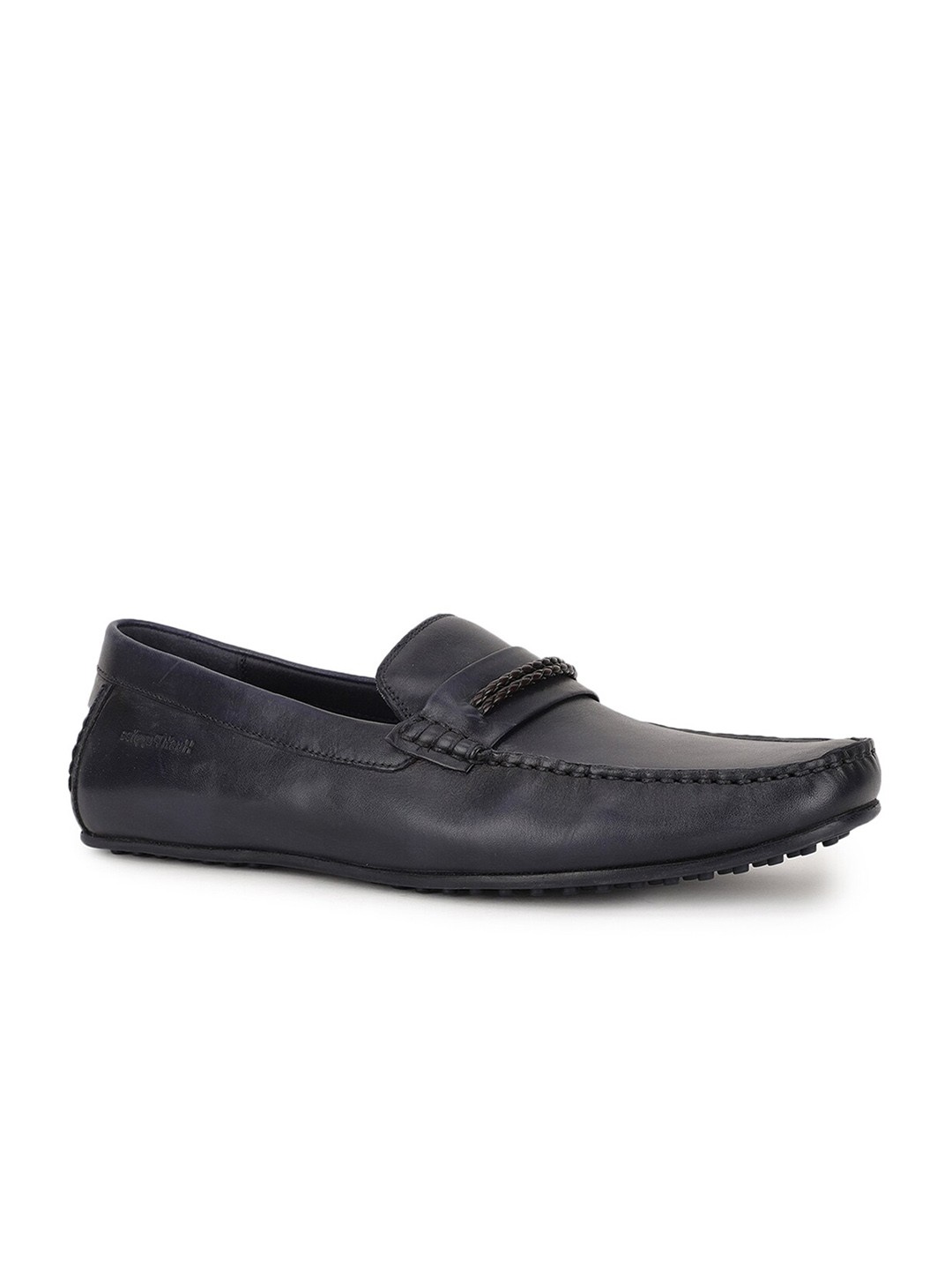 

Hush Puppies Men Navy Blue Leather Loafers