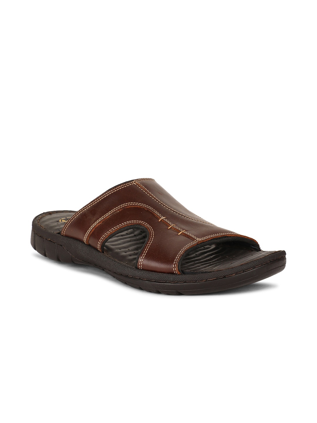 

Hush Puppies Men Brown Comfort Sandals