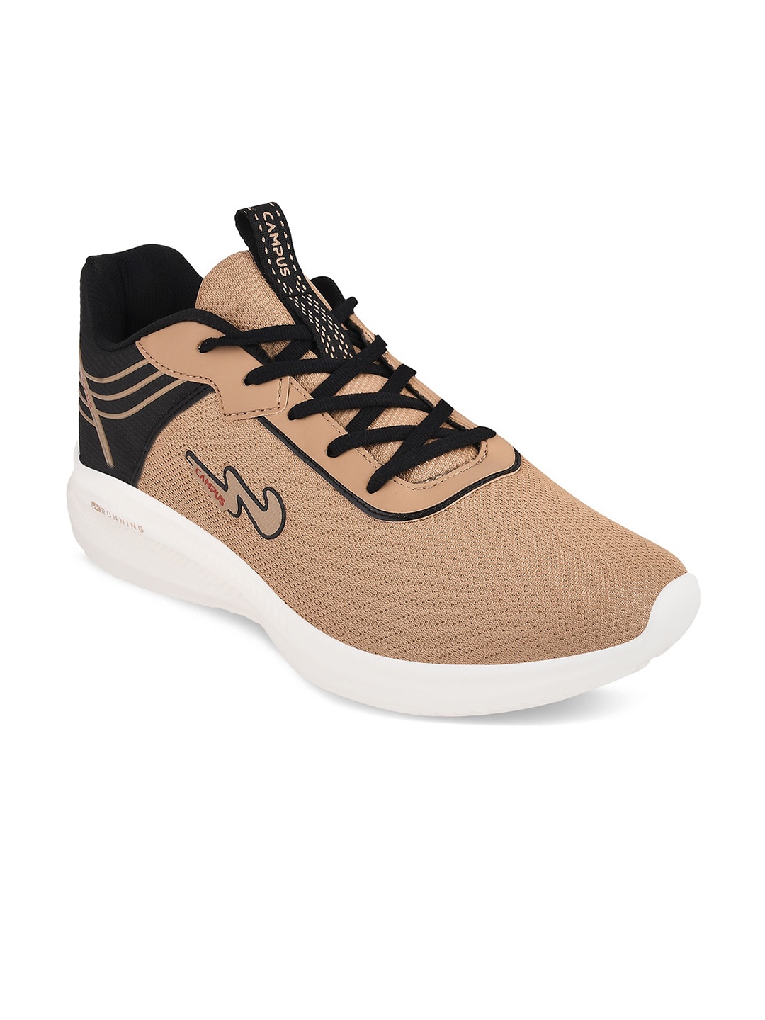 

Campus Men Beige Mesh Running Shoes