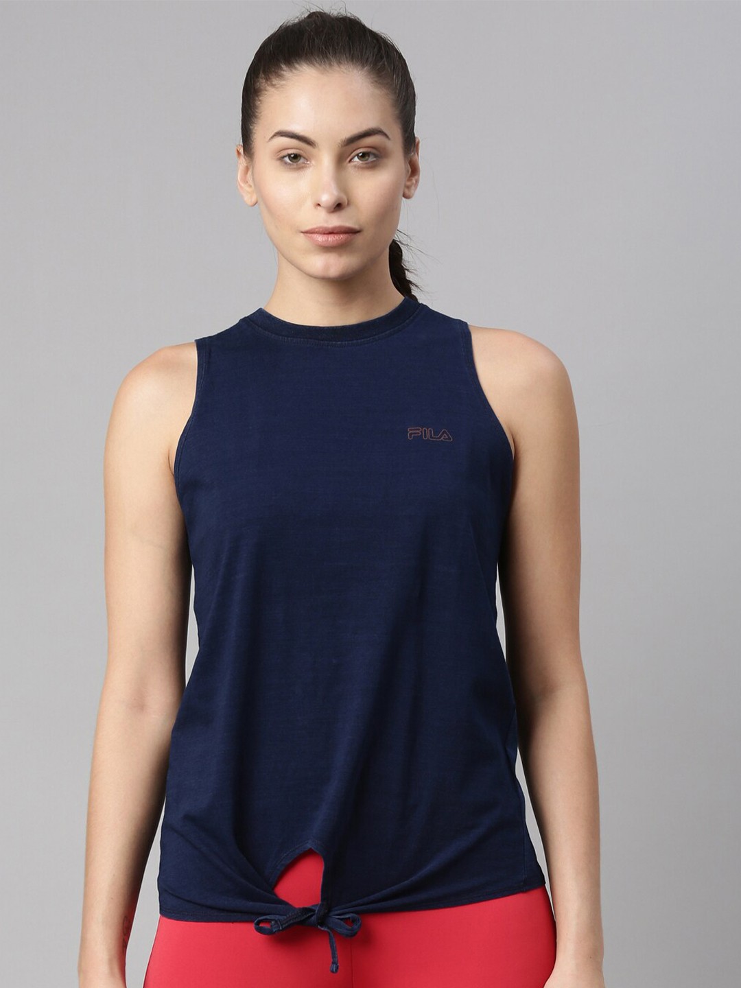 

FILA Women Blue DBLU DEATOR Tank Top, Navy blue
