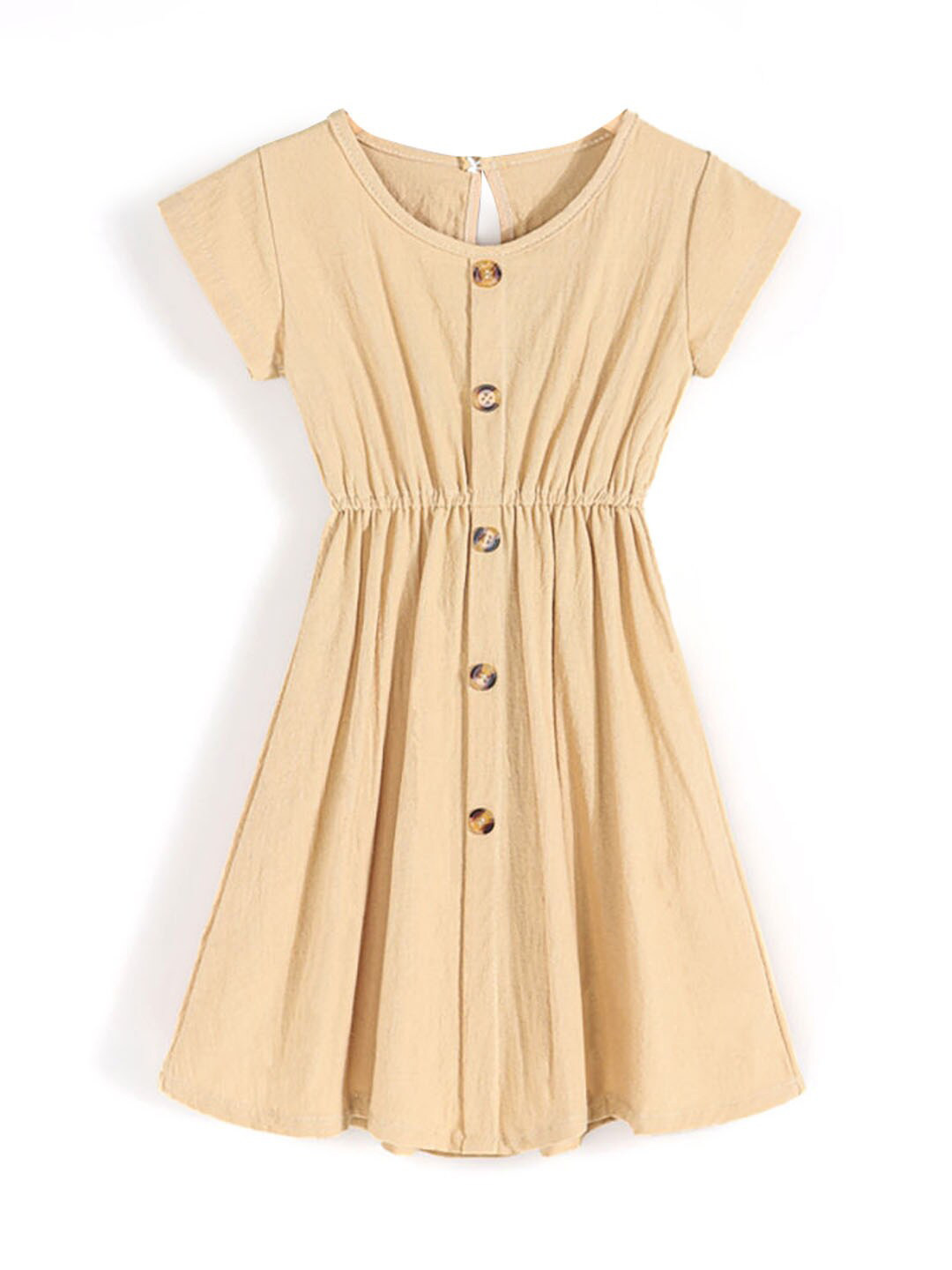 

Hopscotch Girls Cream-Coloured A-Line Dress