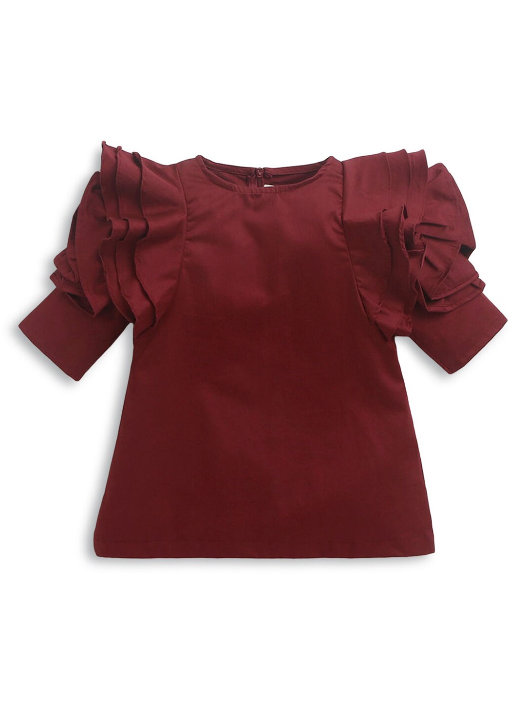 

Hopscotch Girls Maroon A-Line Dress