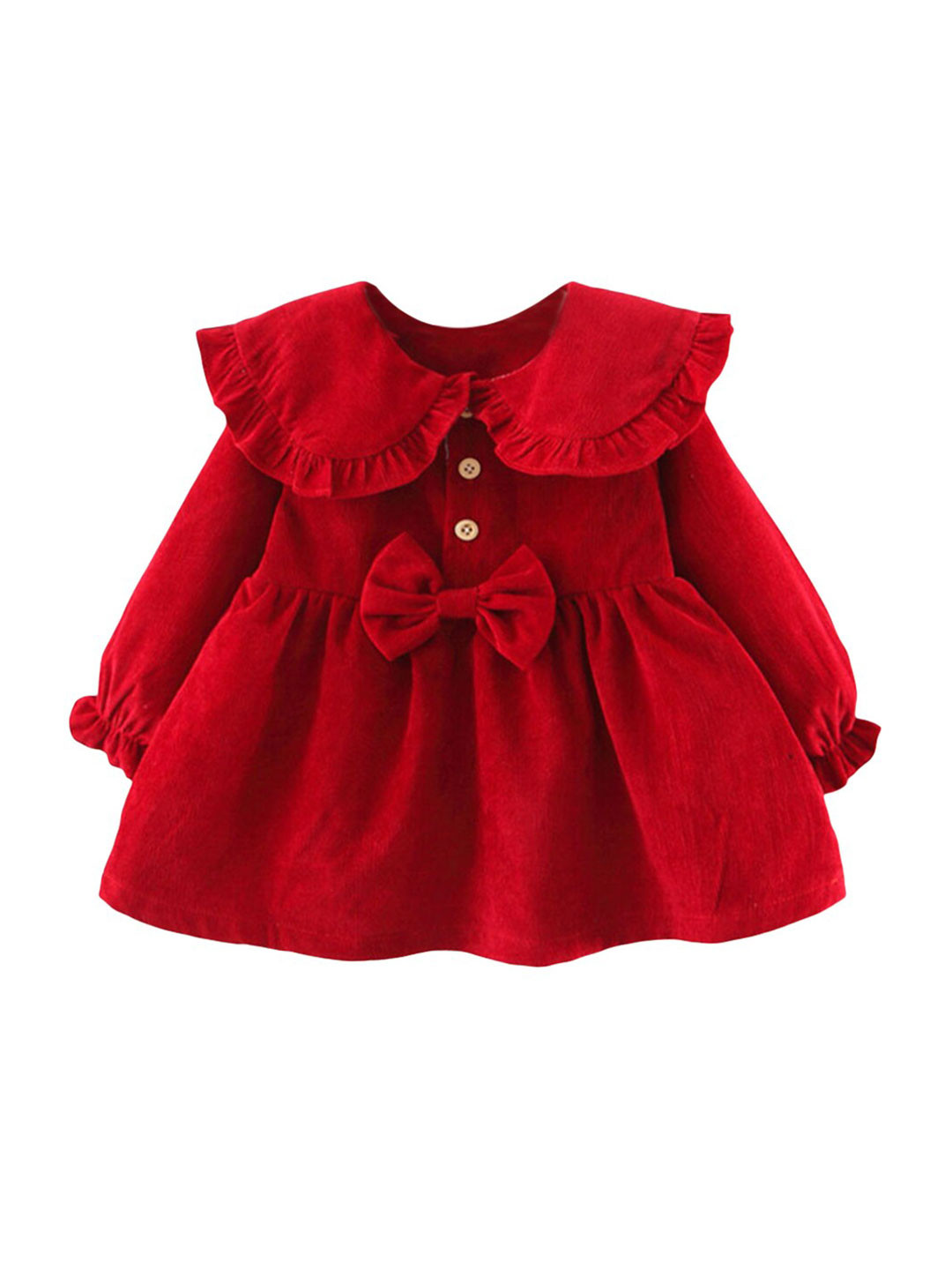 

Hopscotch Girls Red Peter Pan Collar Dress