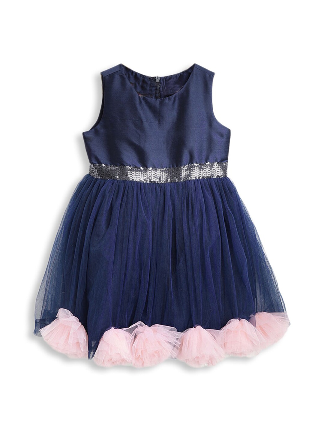 

Hopscotch Girls Navy Blue Embellished Dress