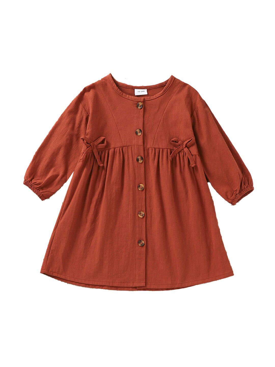 

Hopscotch Girls Orange A-Line Dress