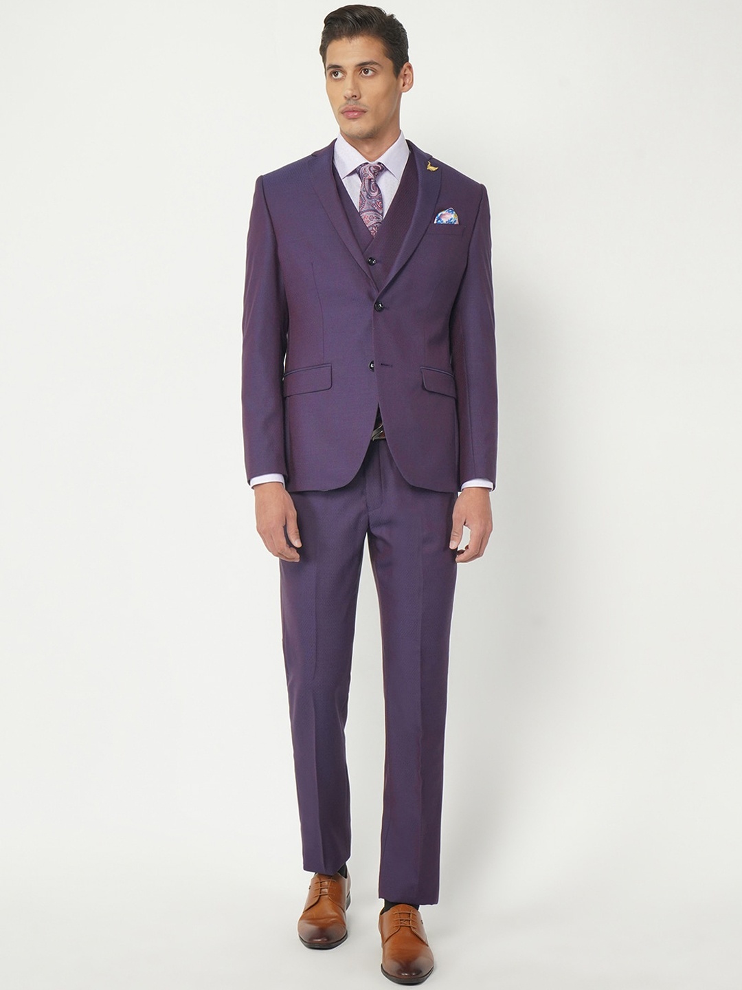 

Blackberrys Men Luxe Slim Fit Formal Suit, Navy blue