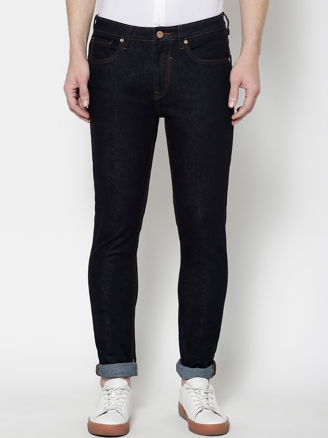

Blackberrys Men Blue Yonk Skinny Fit Low-Rise Stretchable Cotton Jeans