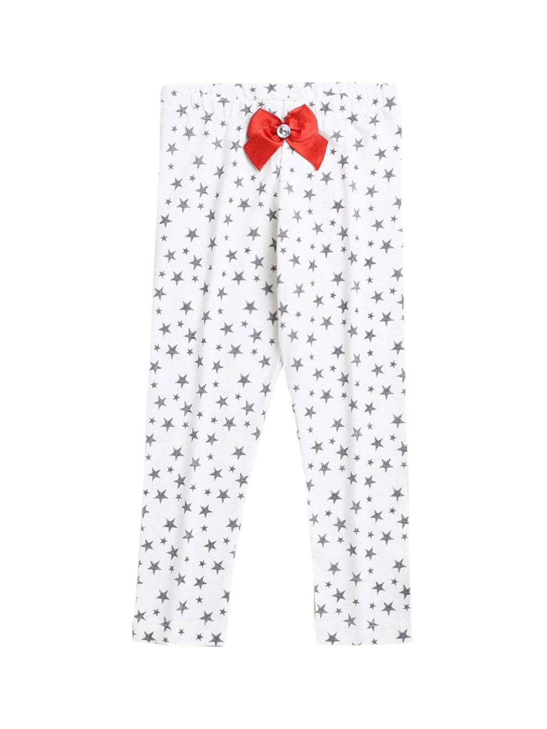 

Hopscotch Girls White Printed Slip-On Leggings