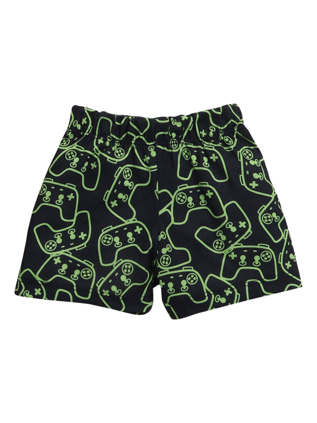

Hopscotch Girls Black Printed Shorts