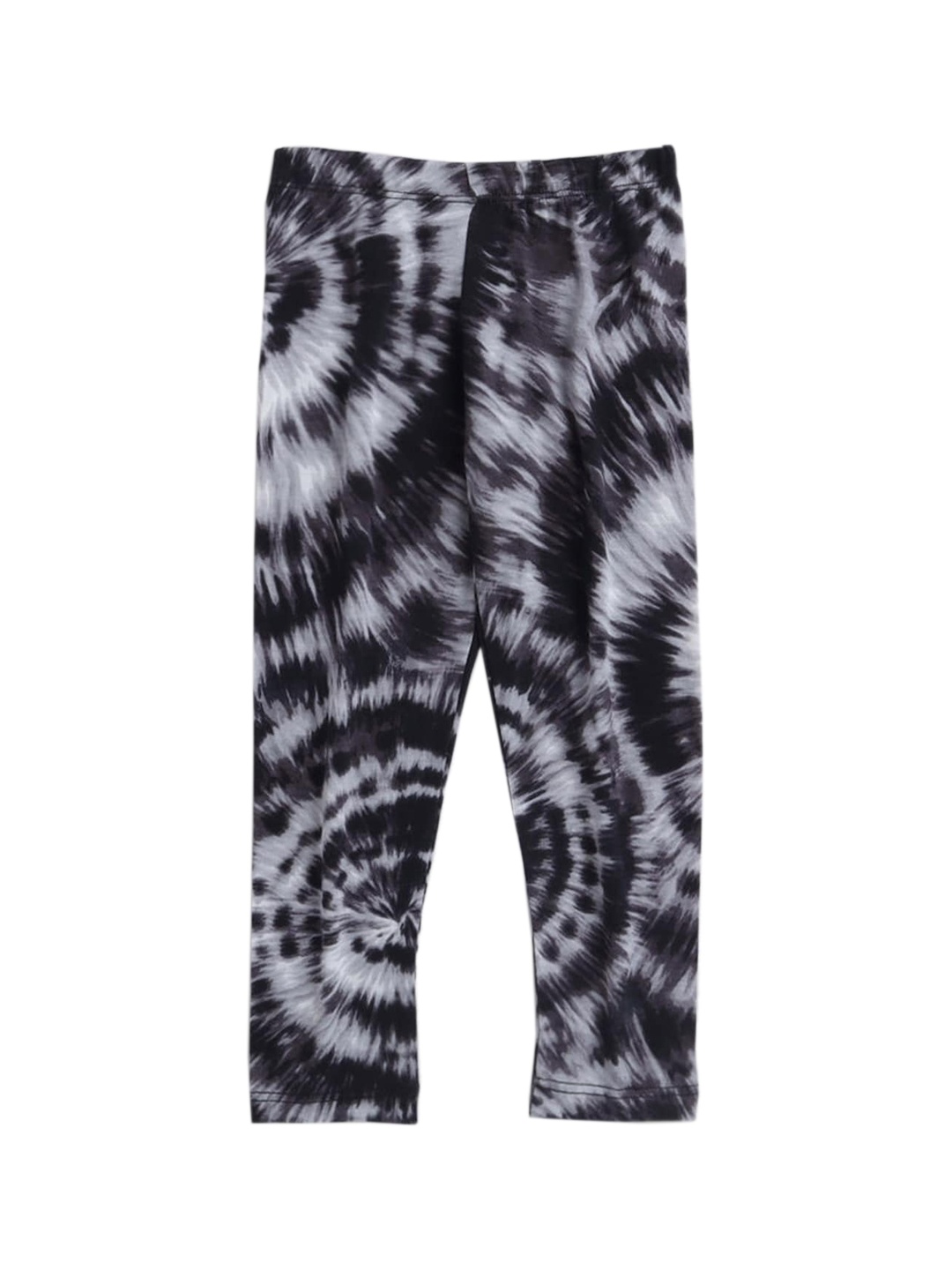 

Hopscotch Girls Black Printed Pure Cotton Leggings