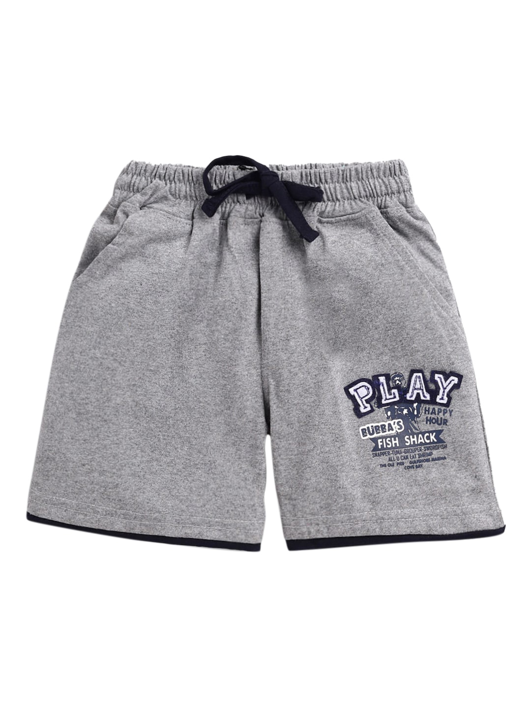 

Hopscotch Boys Grey Mid Rise Solid Regular Shorts