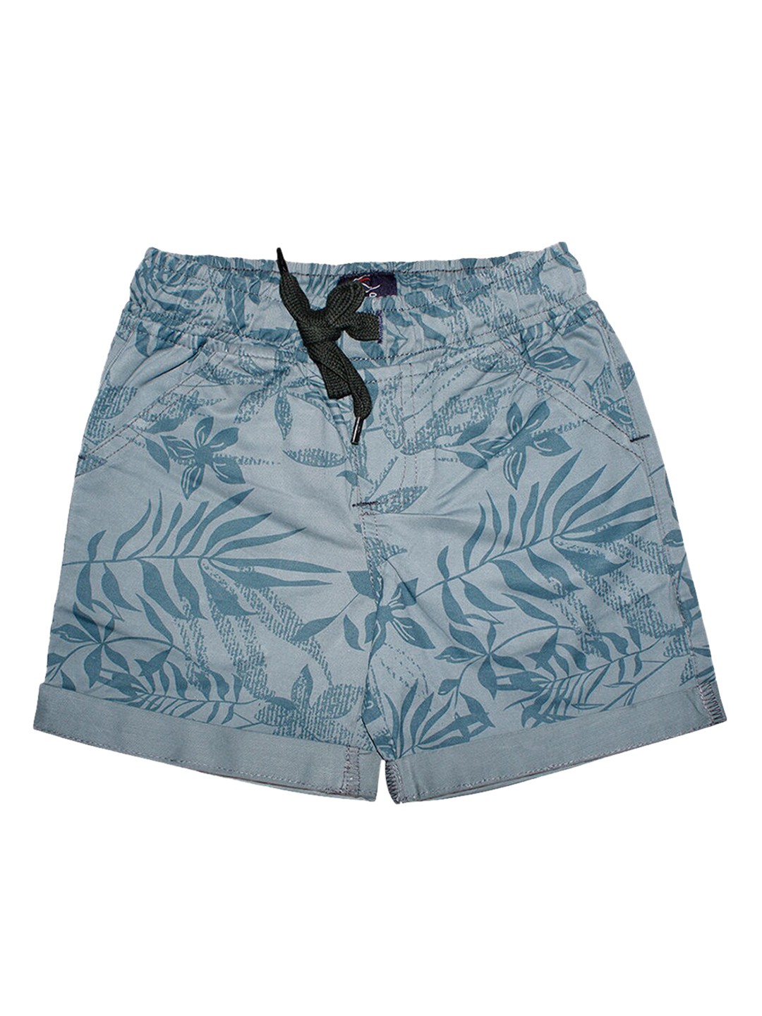 

Hopscotch Boys Green Floral Printed Shorts