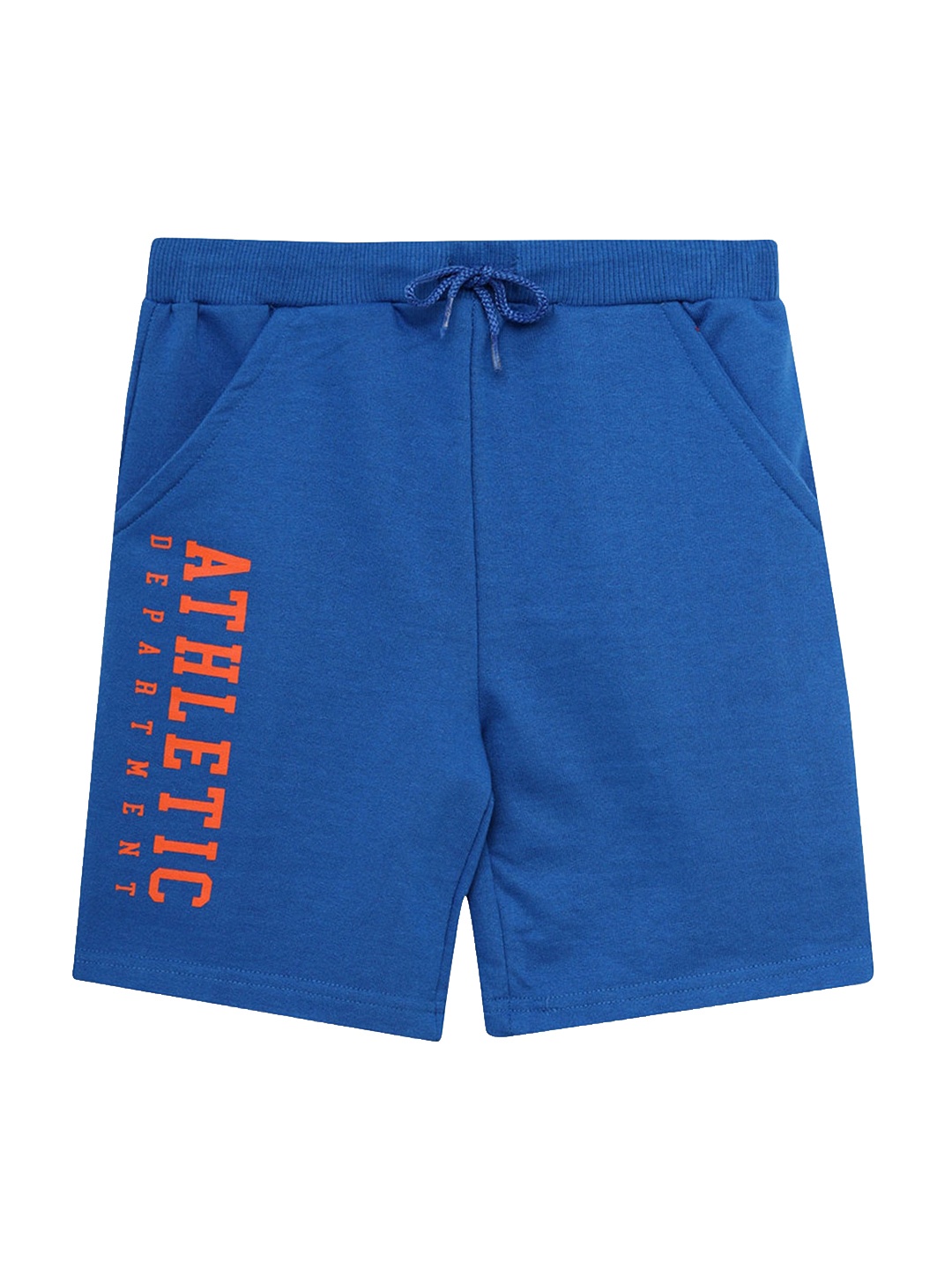 

Hopscotch Boys Blue Typography Printed Shorts