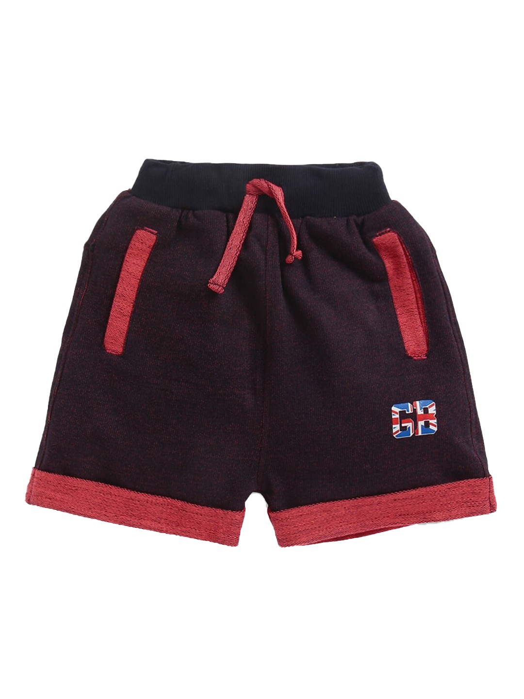 

Hopscotch Boys Black Cotton Shorts