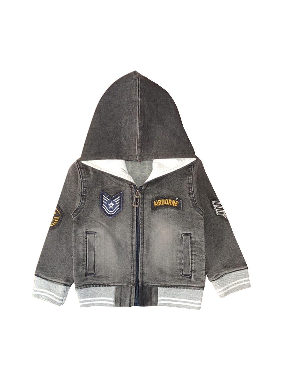 

Hopscotch Boys Grey Washed Lightweight Tailored Cotton Jacket