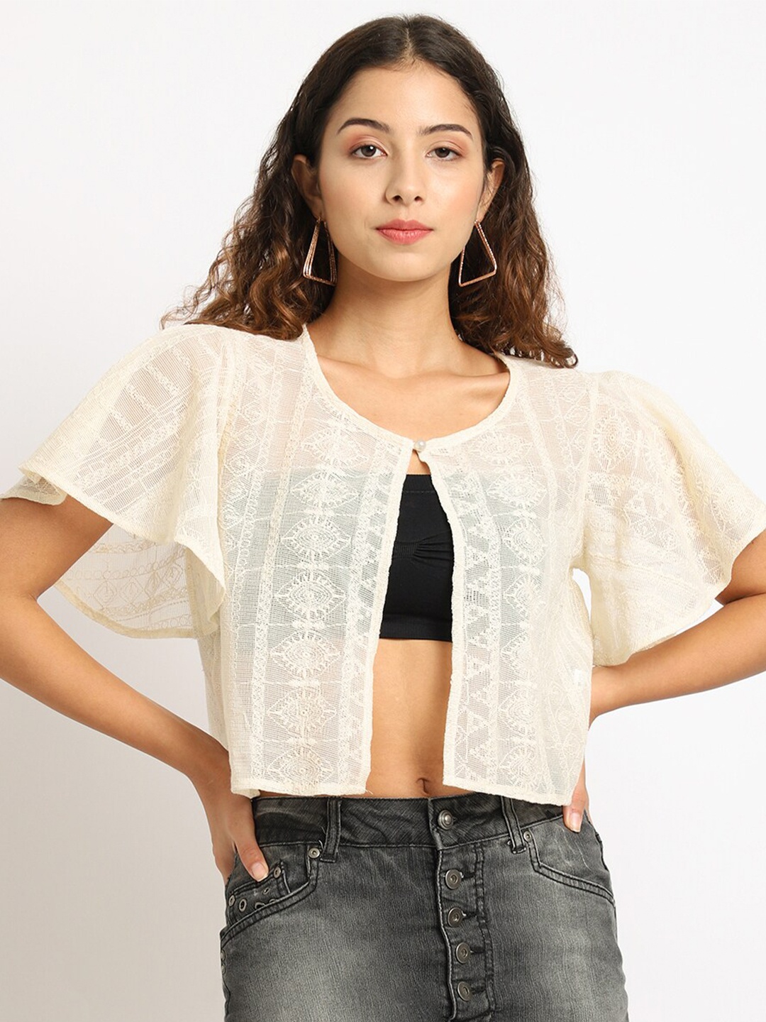 

Rute Women Beige Shrug