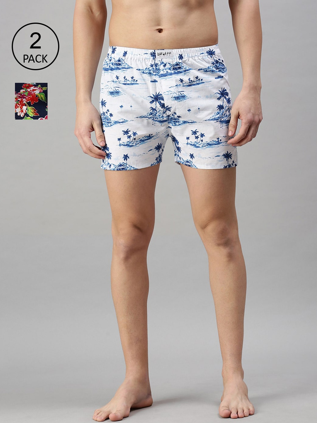 

SHOWOFF Men Pack Of 2 Printed Boxers SB151-SB152_Multi
