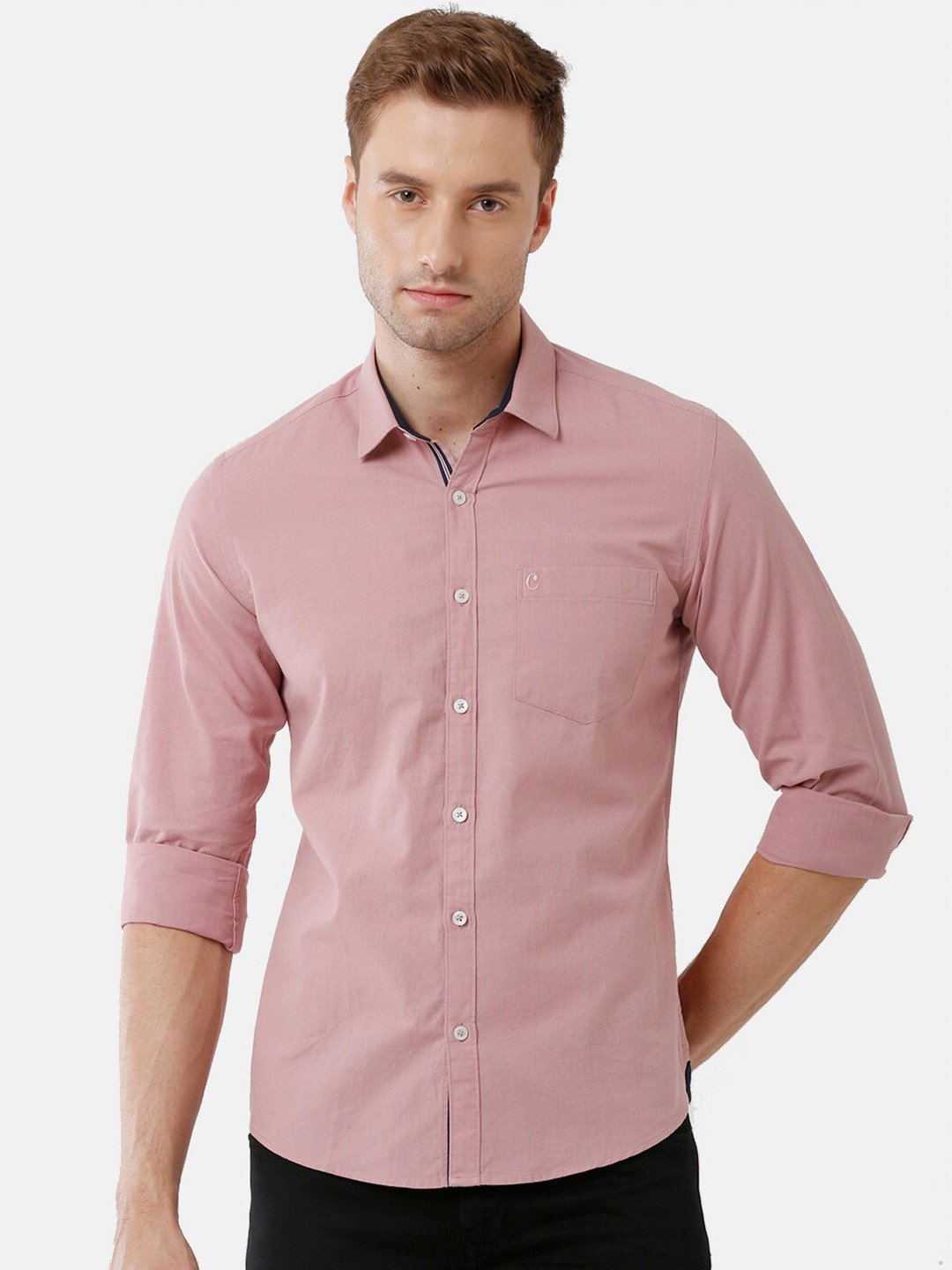 

CAVALLO by Linen Club Men Rose Casual Shirt