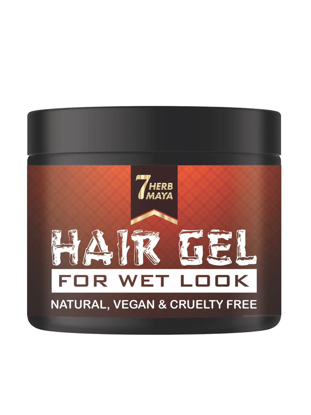

7Herbmaya Men Hair Gel for Wet Look - 50g, Brown