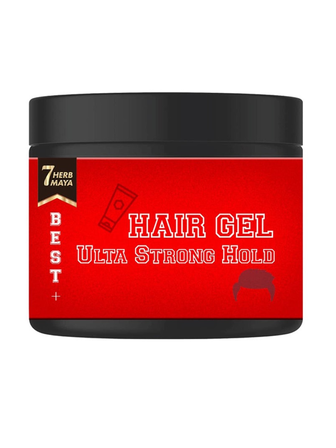 

7Herbmaya Men Strong Hold Hair Gel - 50g, Red