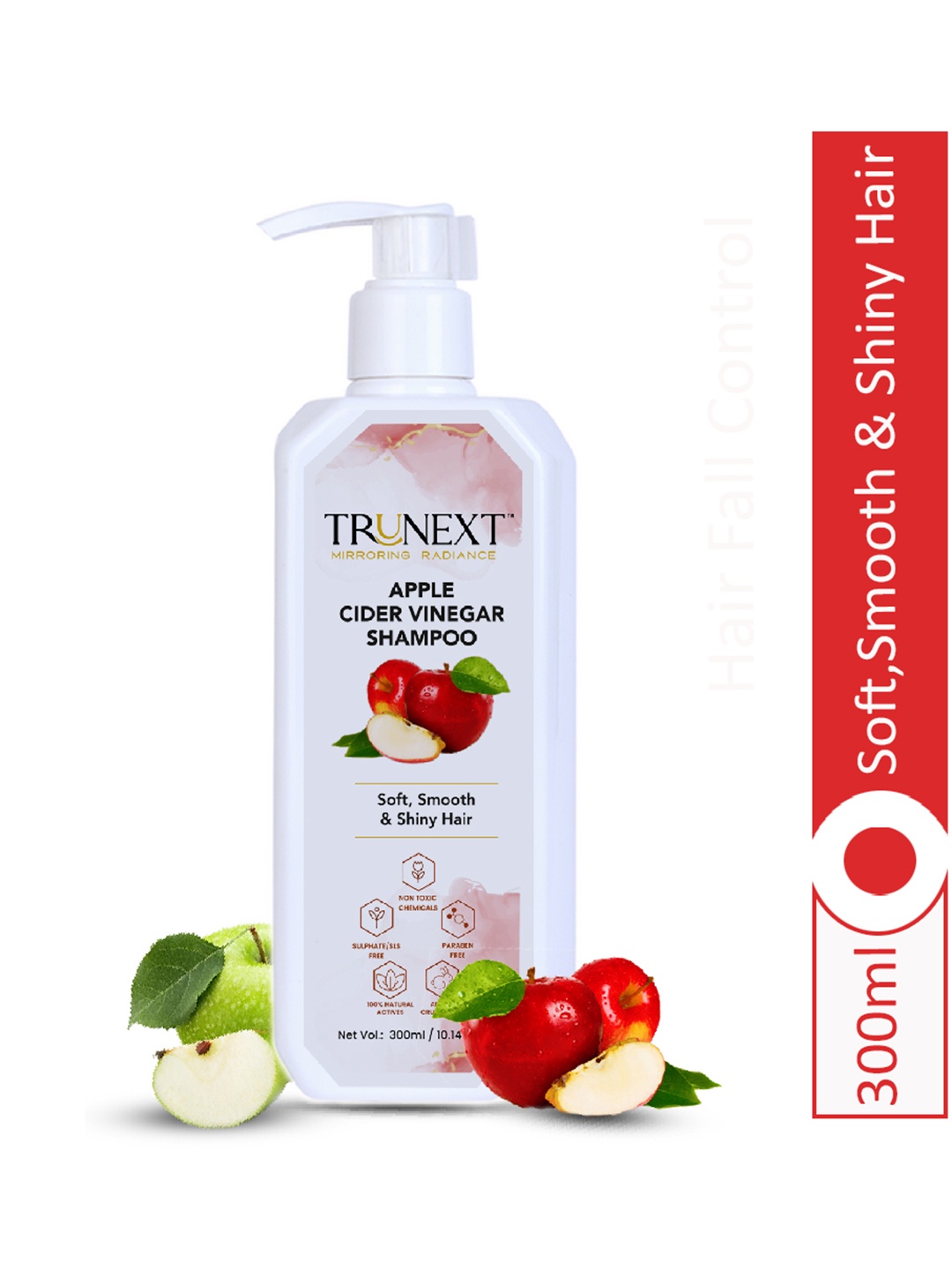 

TRUNEXT Apple Cider Vinegar Shampoo 300 ml, White